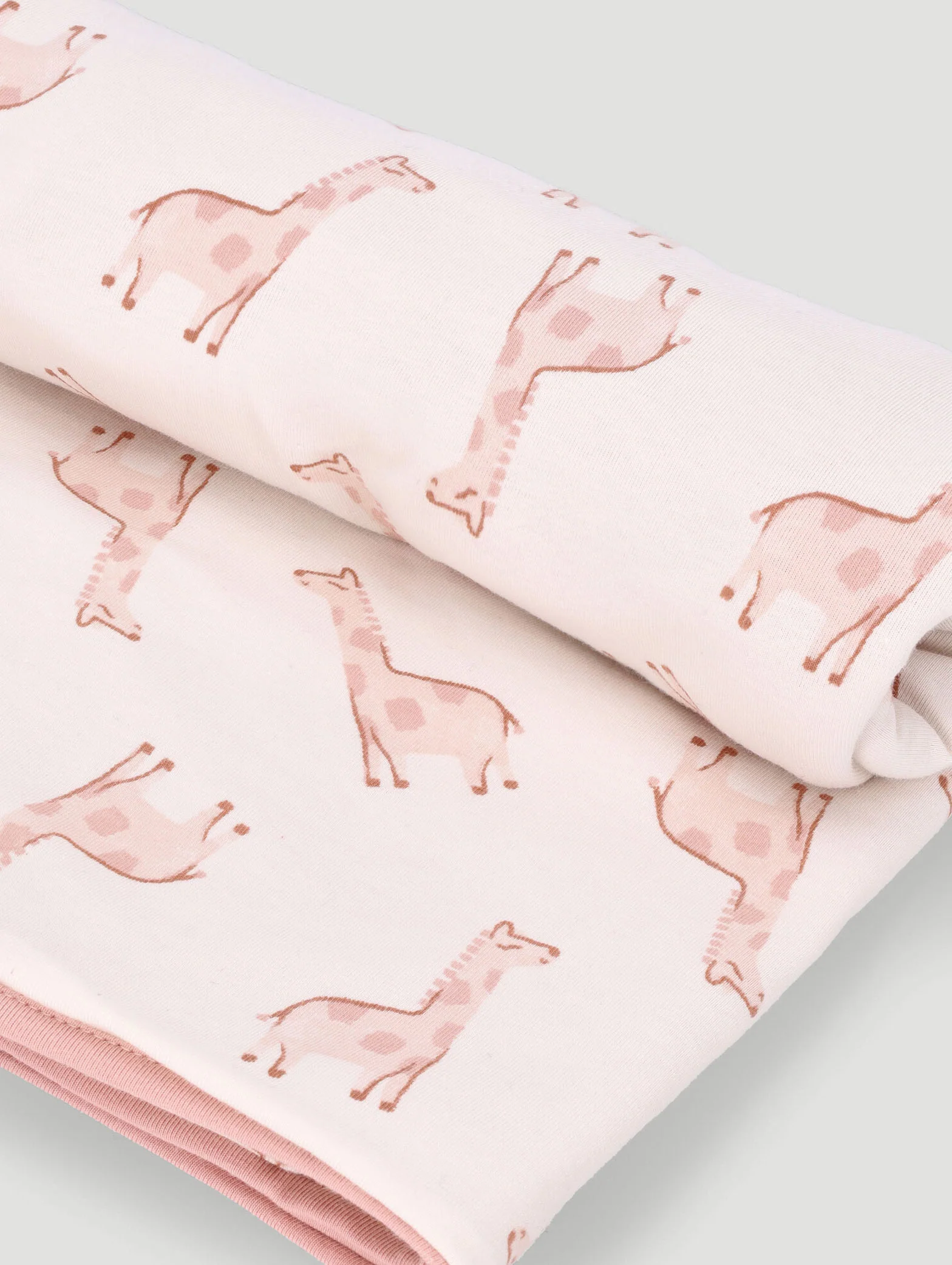 Keedo Giraffe Cotton Lycra Blanket - Cream - Image 3