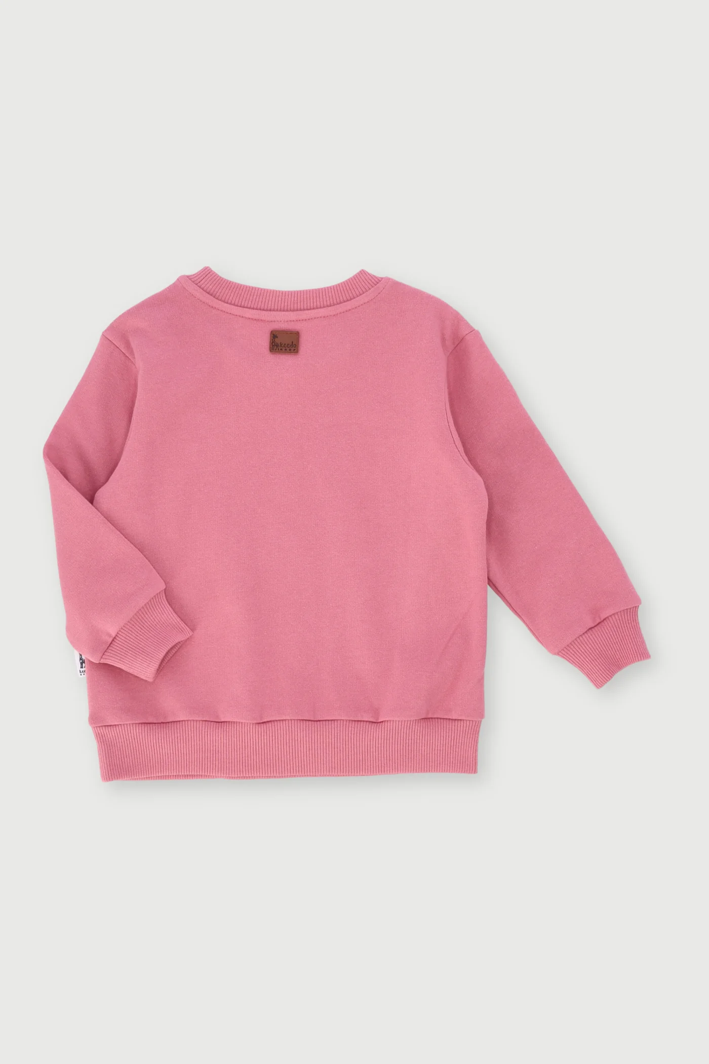 Keedo Girls Core Fleece Sweater - Dusty Pink - Image 2