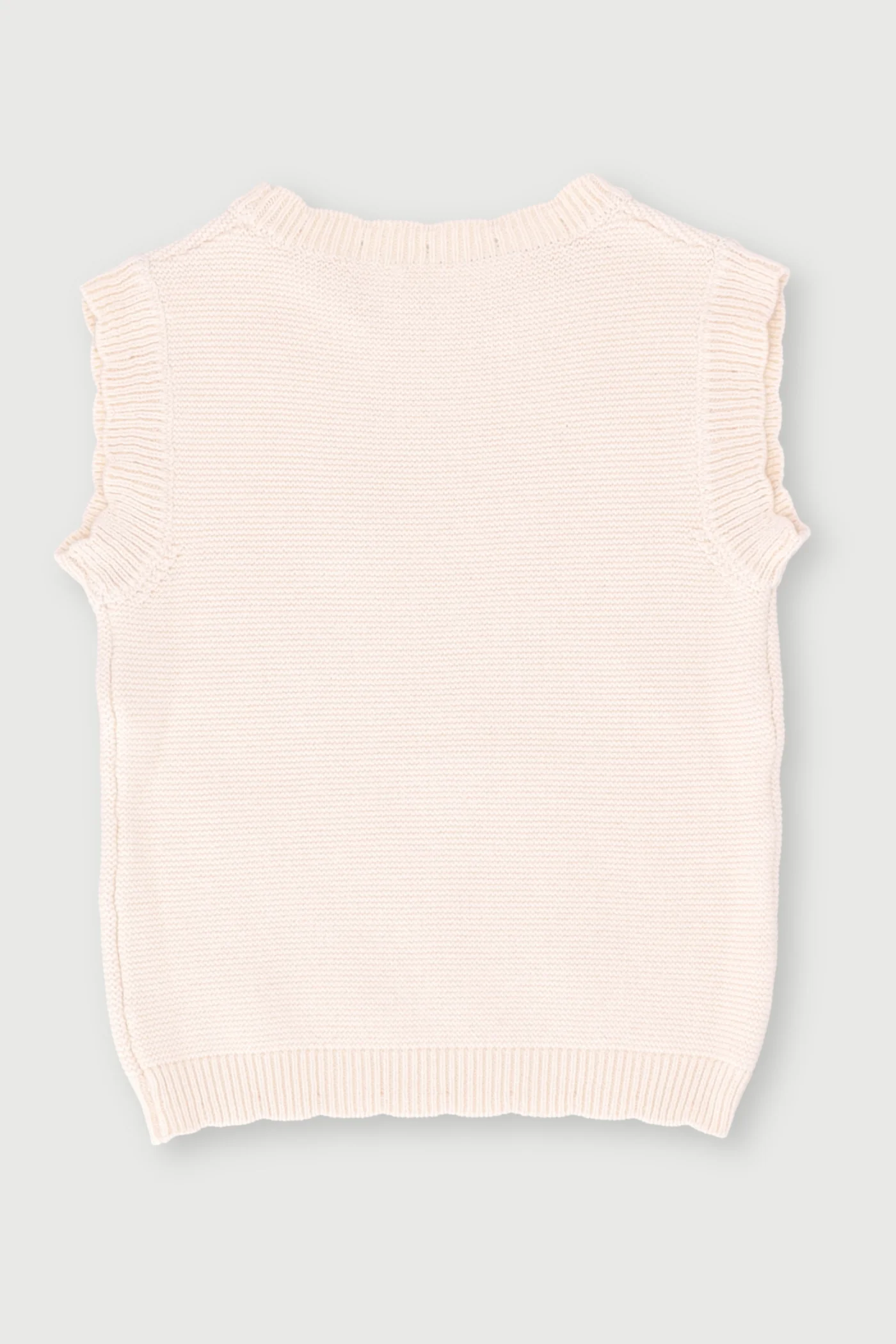 Keedo Girls Crochet Vest - White - Image 2