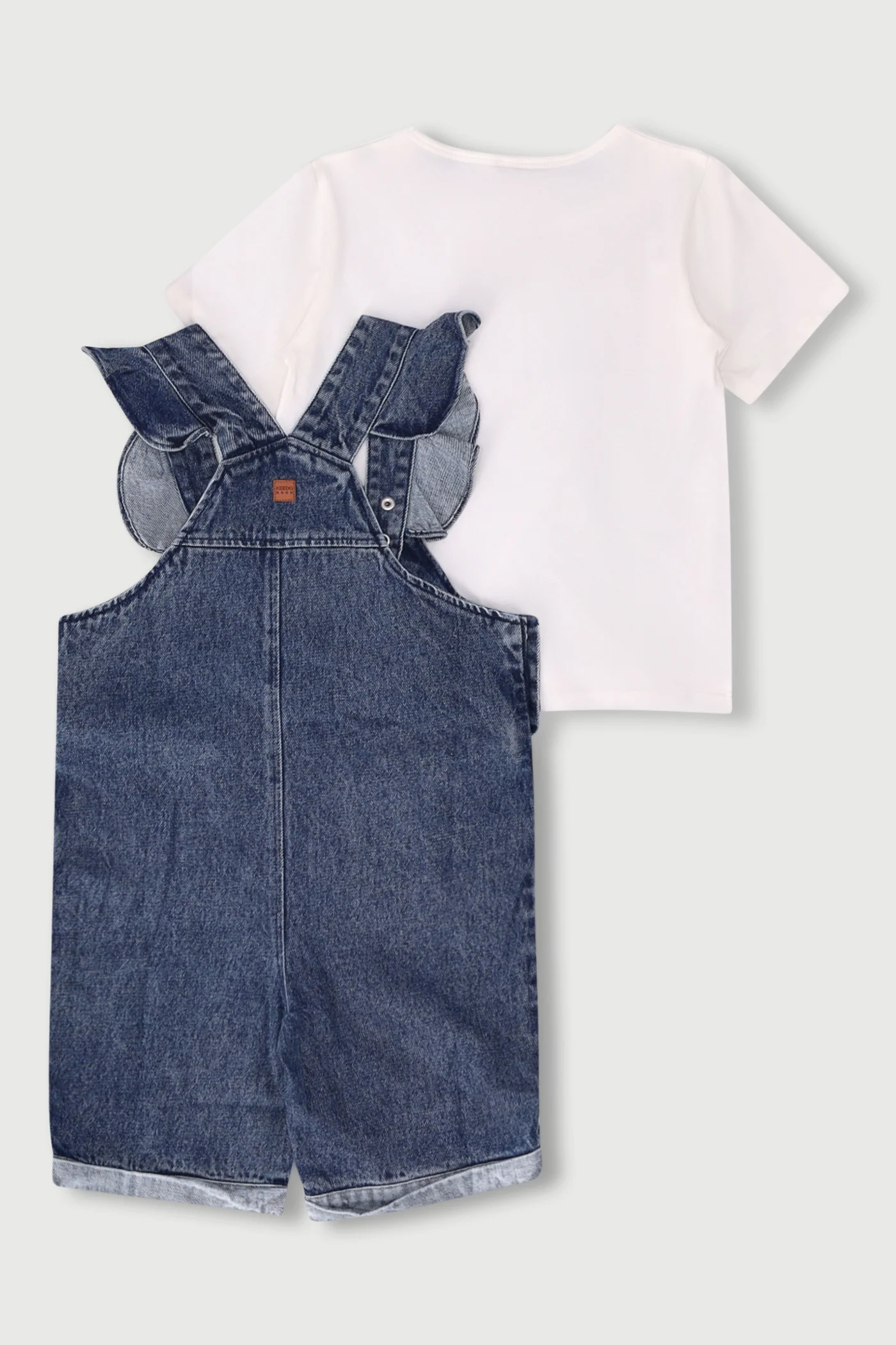 Keedo Girls Denim Dungi - Blue - Image 2