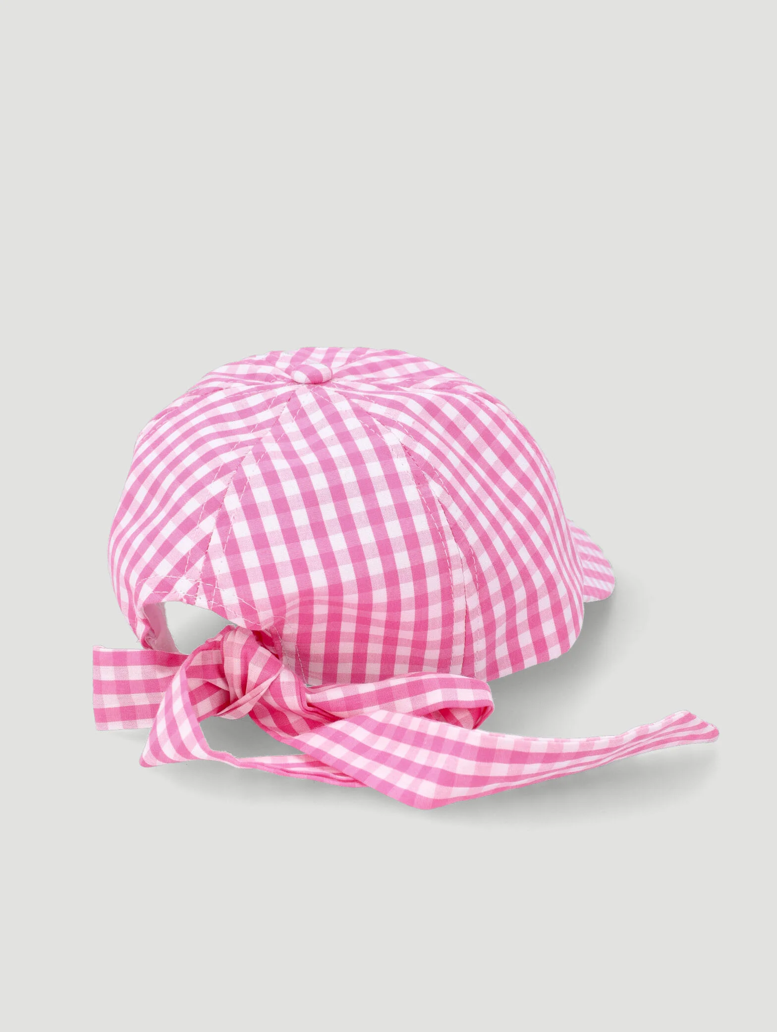 Keedo Girls Gingham Cap - Pink - Image 2