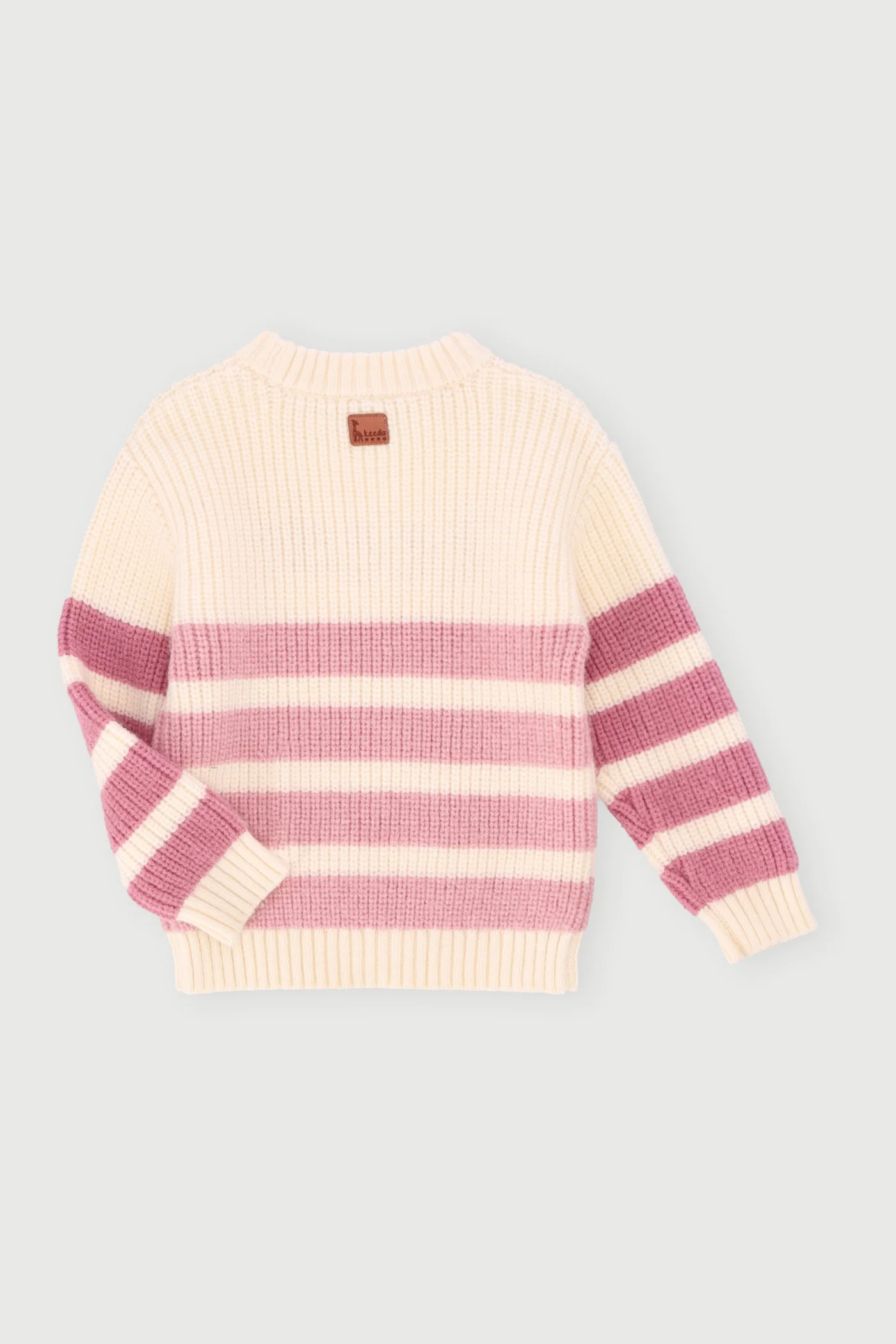 Keedo Girls Knit Embellished Pullover - Cream - Image 2