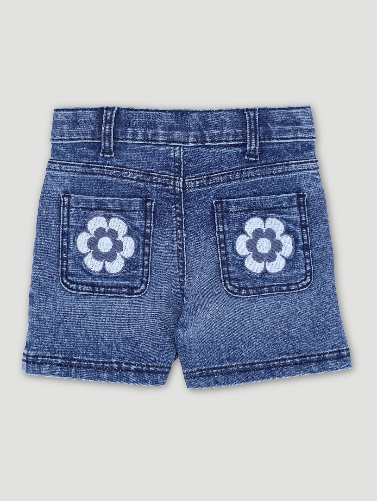 Keedo Girls Short - Denim - Image 2