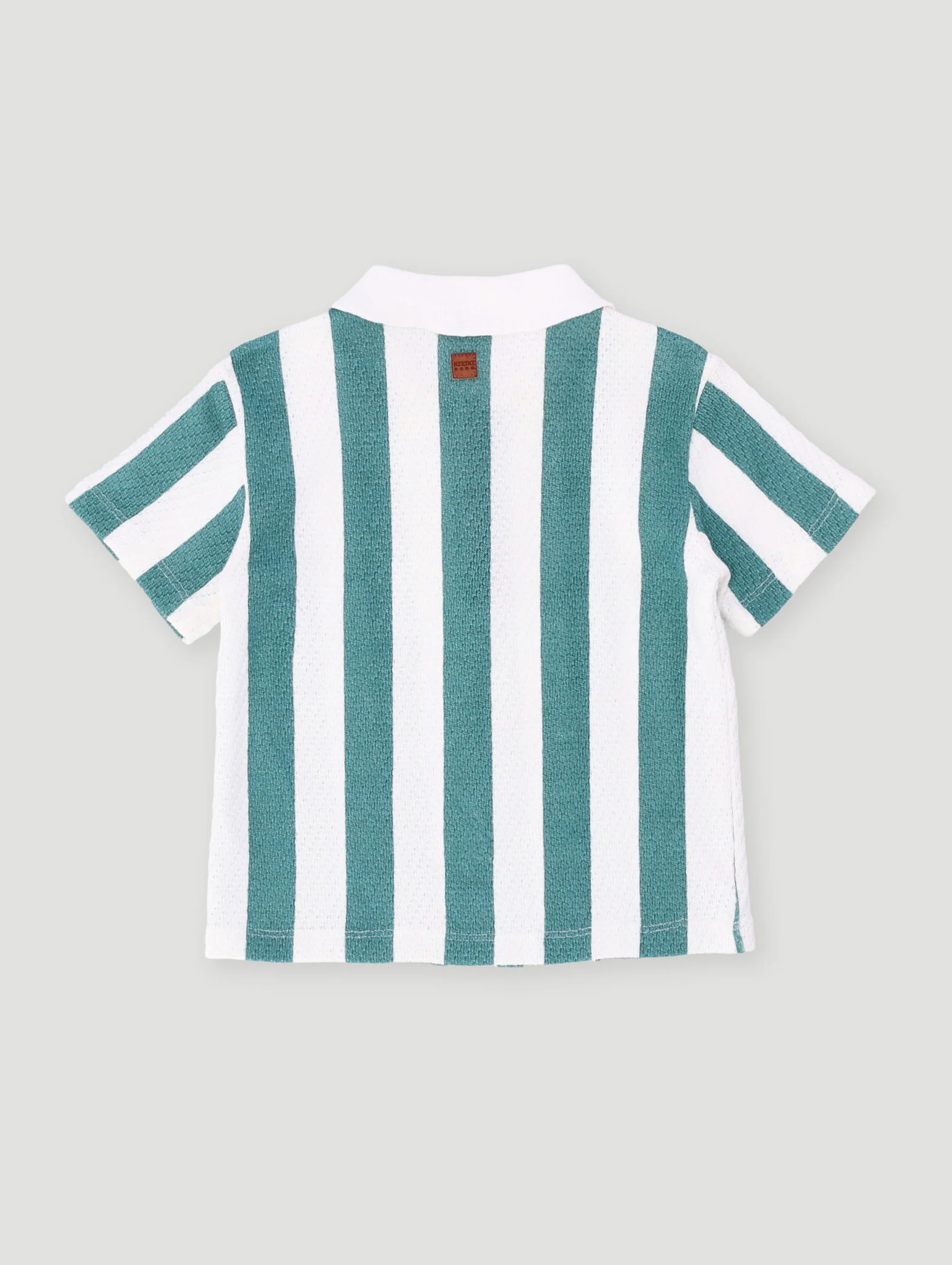 Keedo Pre-Boys Fashion Stripe Golfer - White - Image 2
