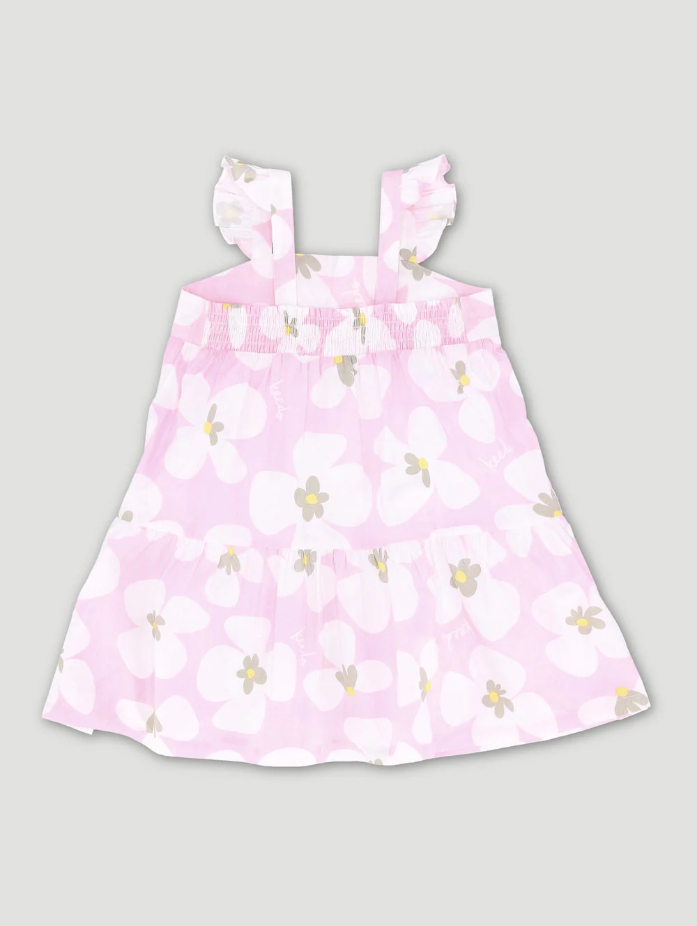 Keedo Pre-Girls Blooms  Tiered Dress - Pink - Image 2