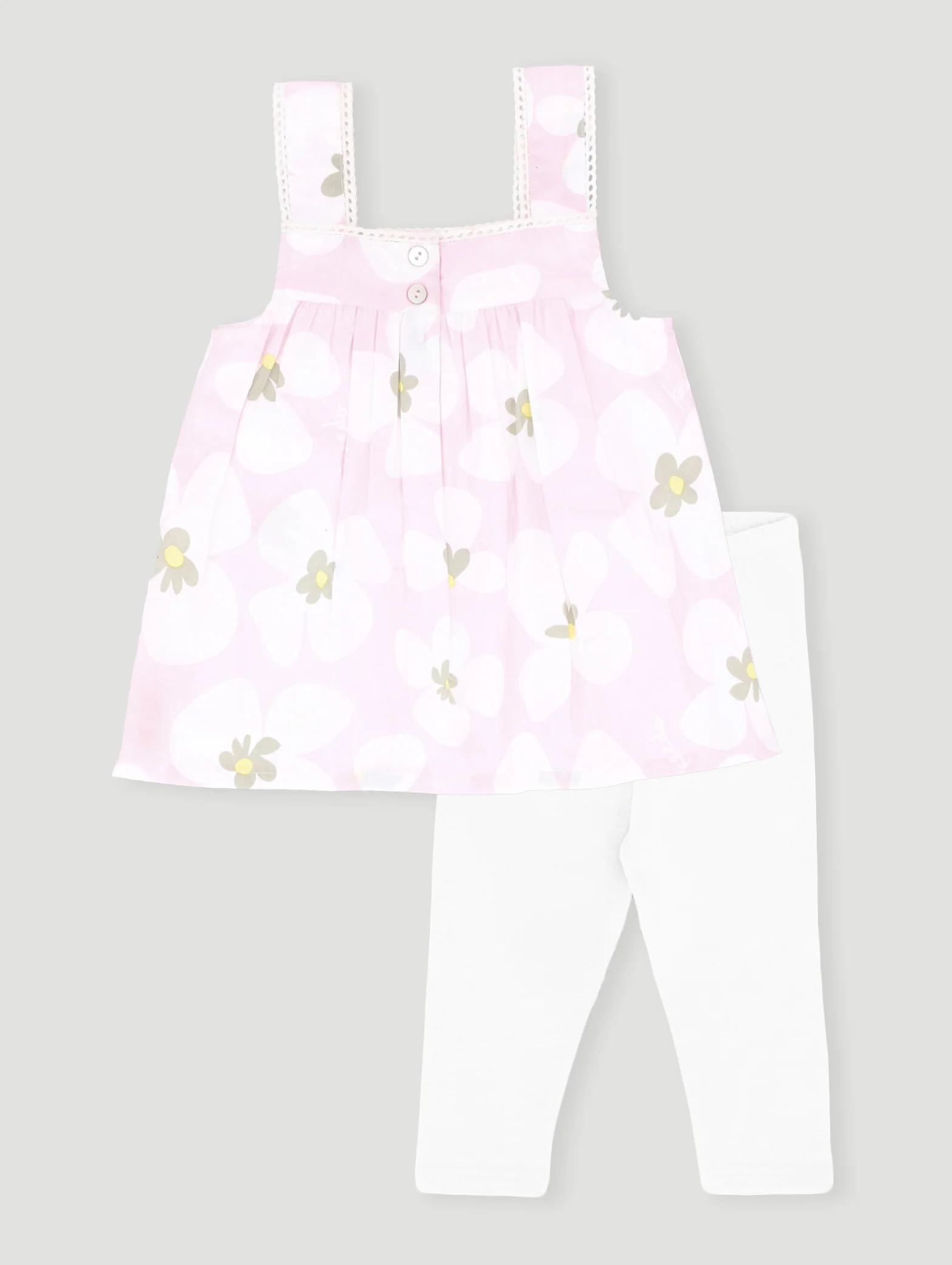 Keedo Pre-Girls Blooms  Top & Legging Set - Pink - Image 2