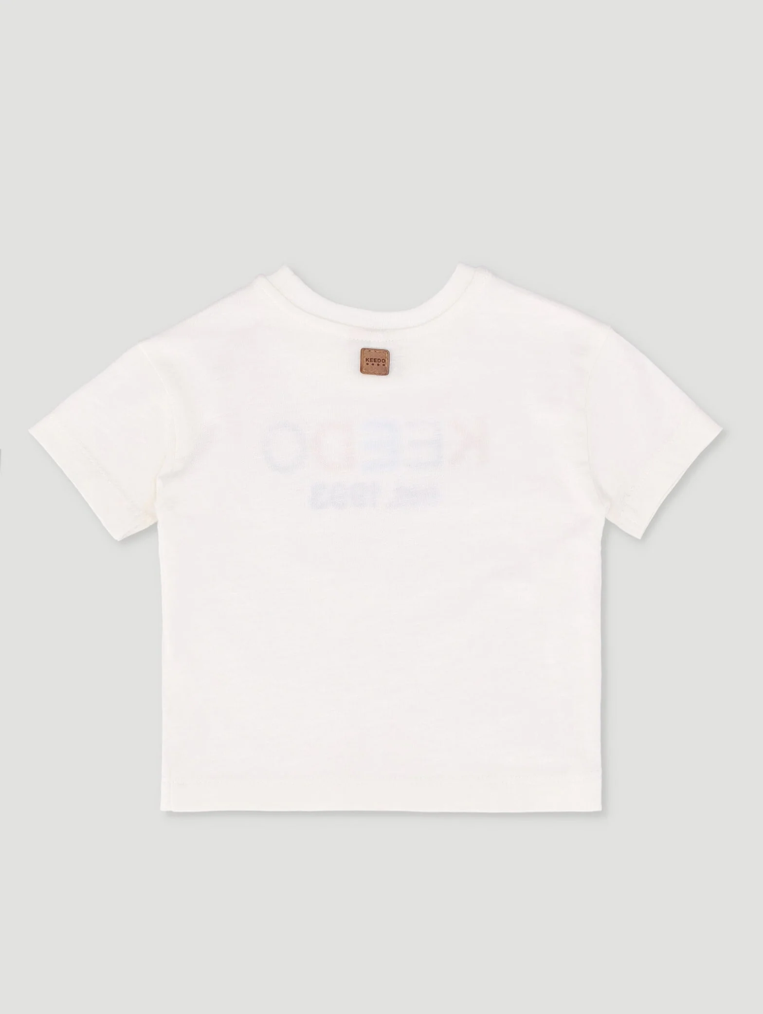 Keedo Unisex Baby Marshmallow Logo Tee - White - Image 2