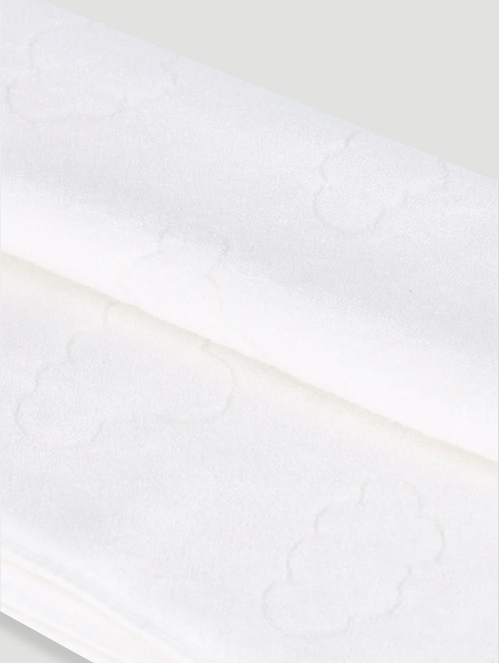 Keedo Zero Twist Luxury Embroidered Towel - White - Image 3