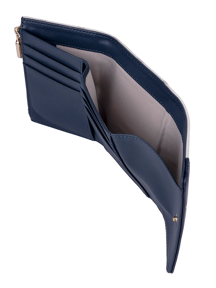 Kensington Compact Trifold Purse - Blue - Image 4