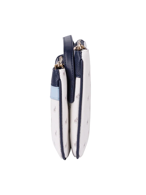 Kensington Double Pocket Sling Bag - Blue - Image 5