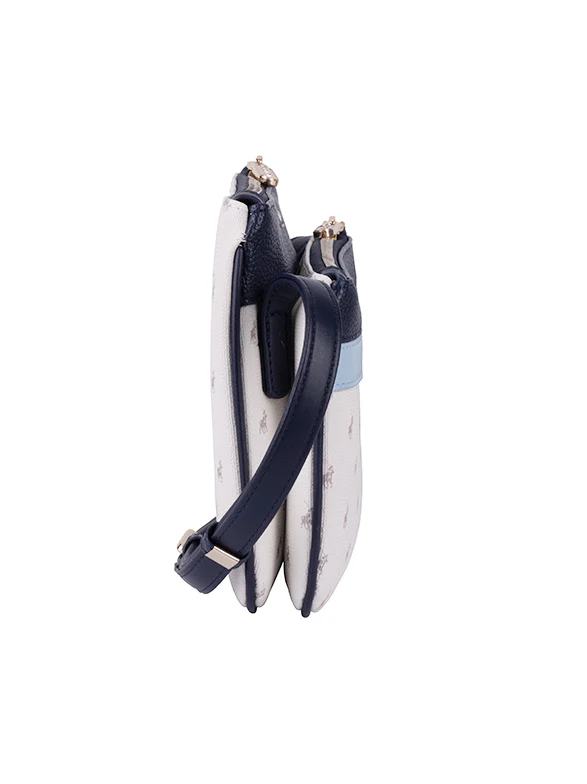 Kensington Double Pocket Sling Bag - Blue - Image 6