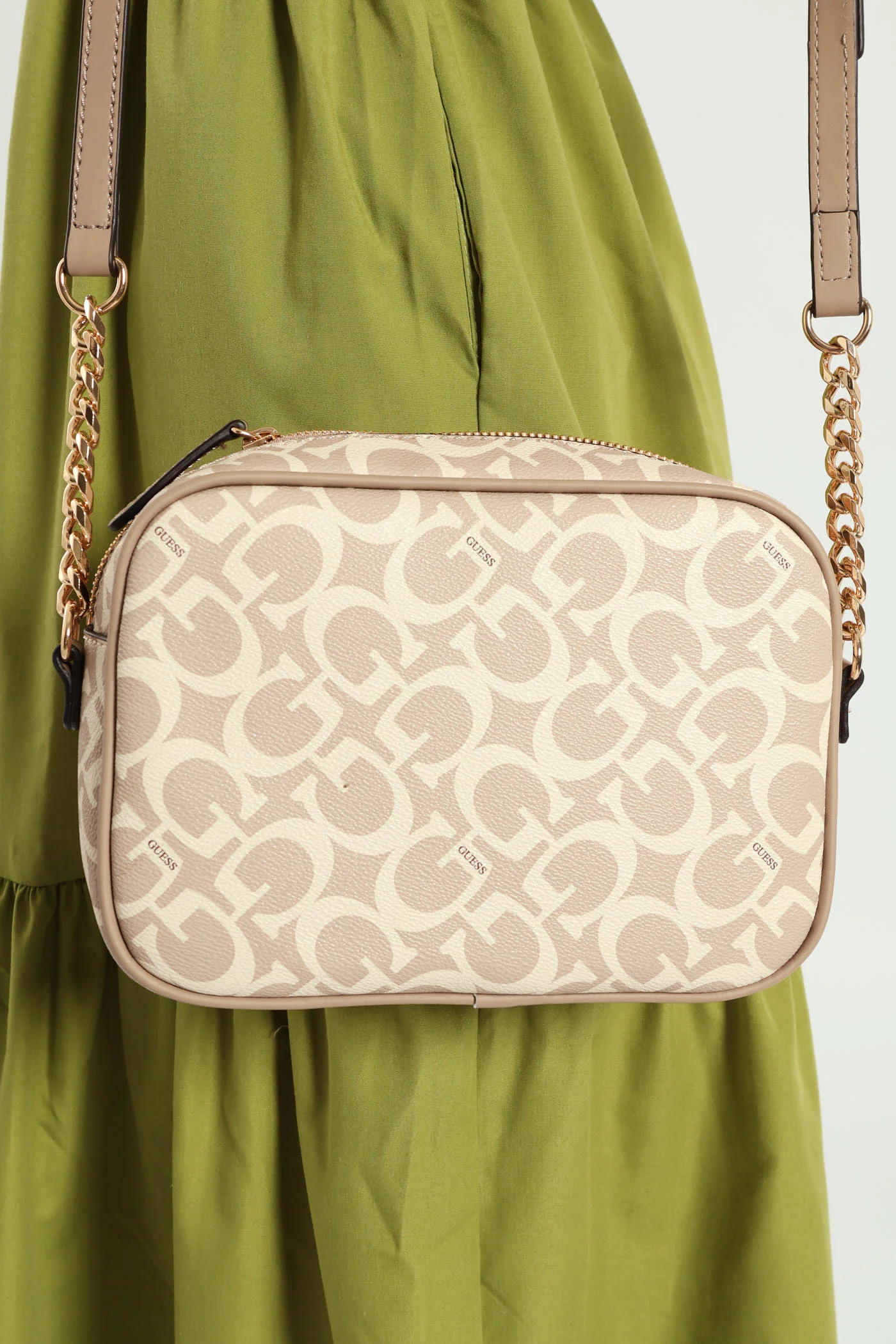 Kerry Crossbody Top Zip Bag - Caramel - Image 4