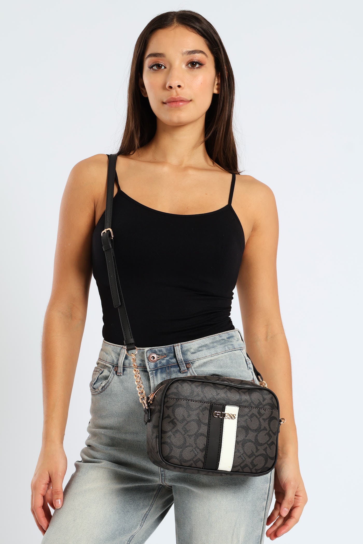 Kerry Crossbody Top Zip Bag - Charcoal - Image 2