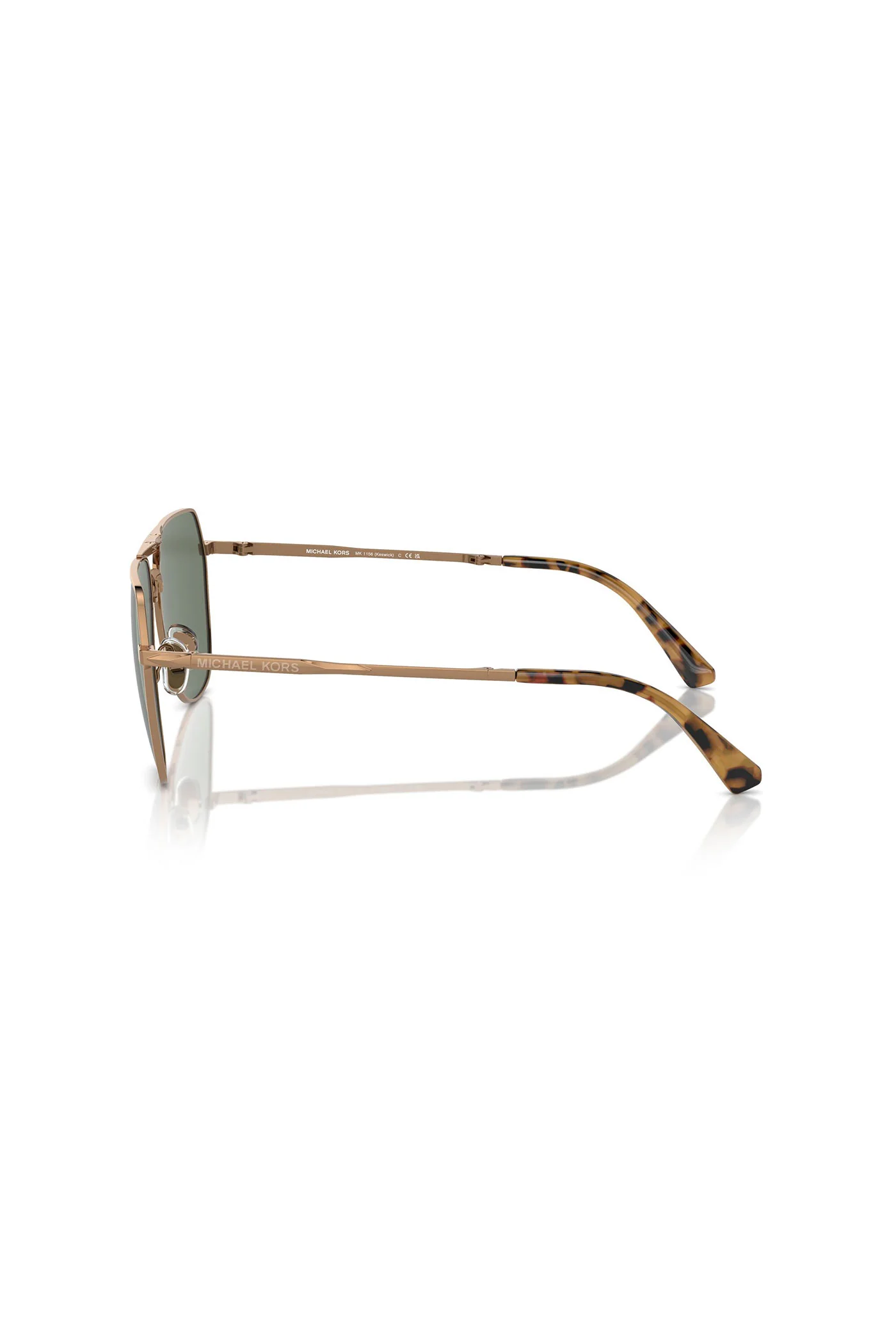 Keswick Foldable Aviator Sunglasses - Gold - Image 4