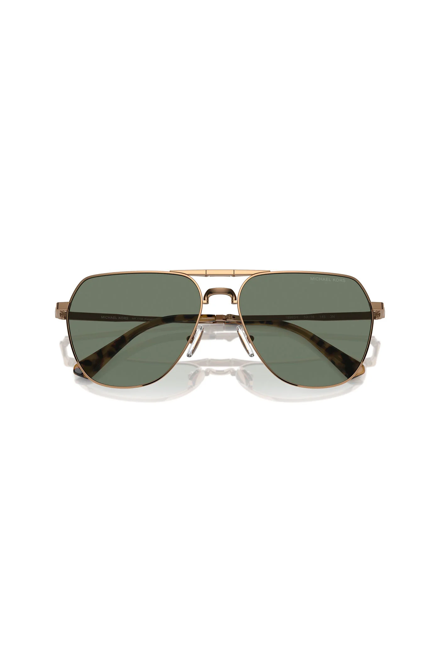 Keswick Foldable Aviator Sunglasses - Gold - Image 6