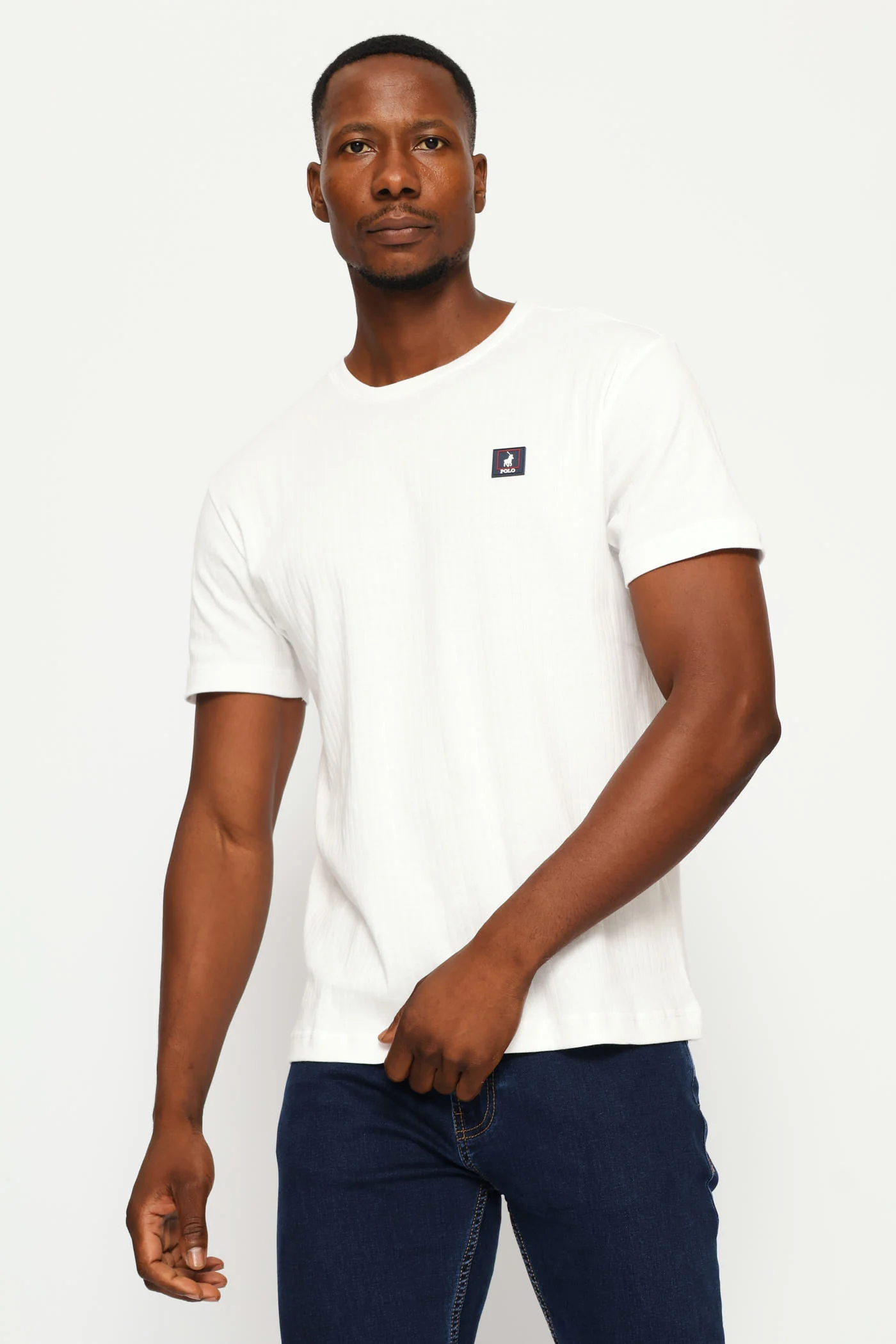 Khethiwe Rib Tee - White - Image 3