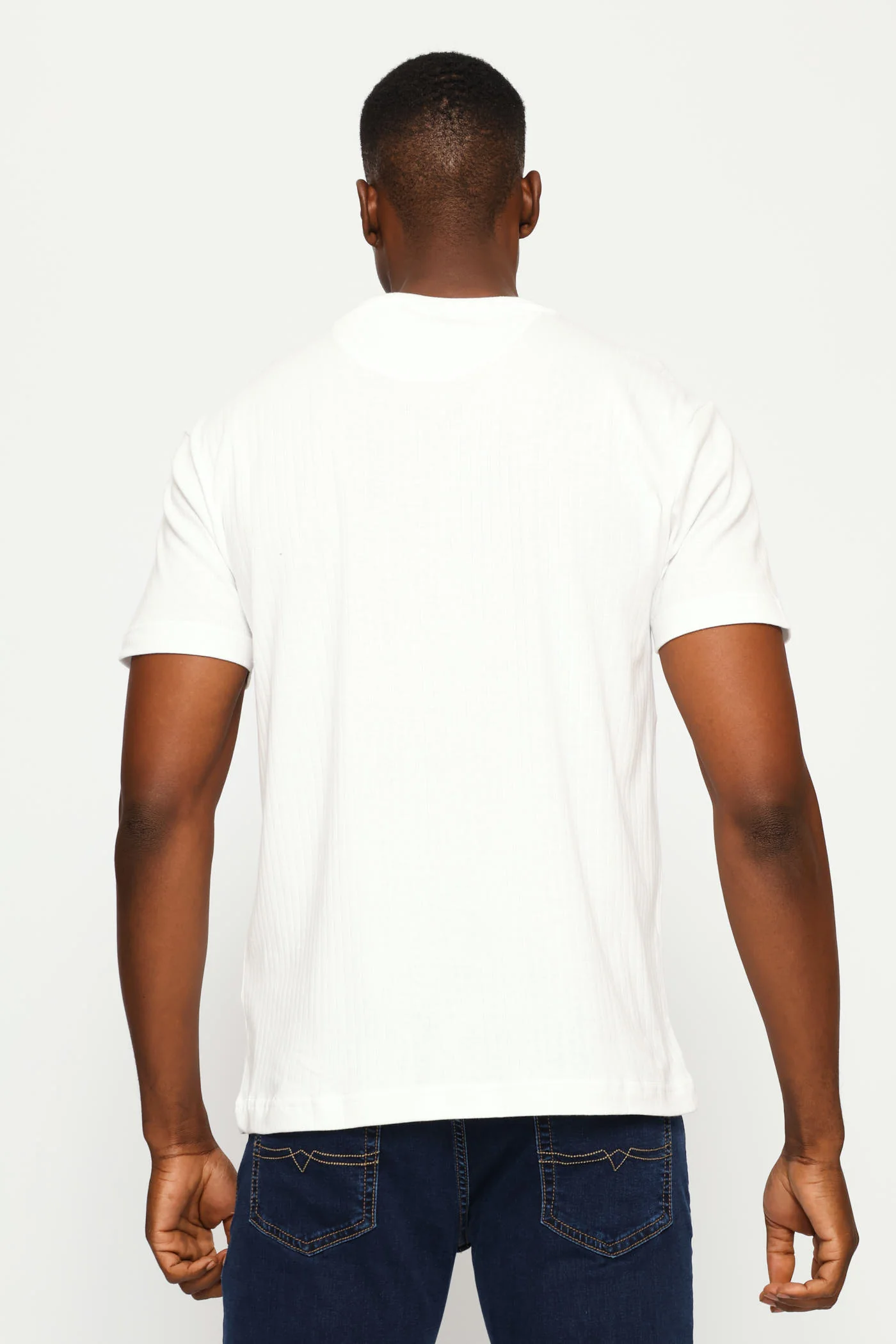 Khethiwe Rib Tee - White - Image 4