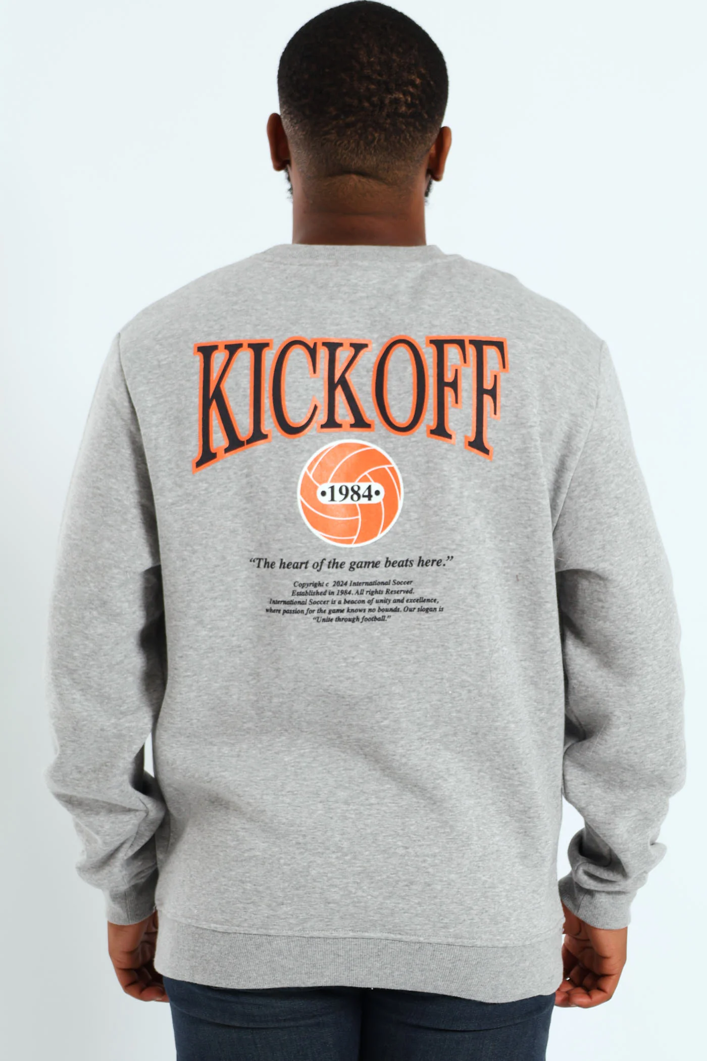 Kick Off Crew Sweater - Grey Melange - Image 2