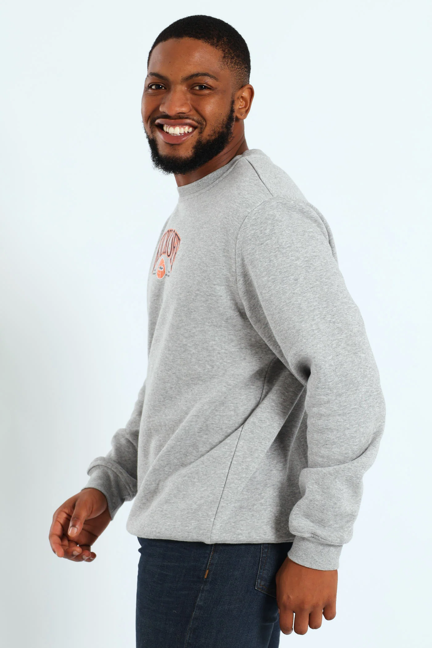 Kick Off Crew Sweater - Grey Melange - Image 4