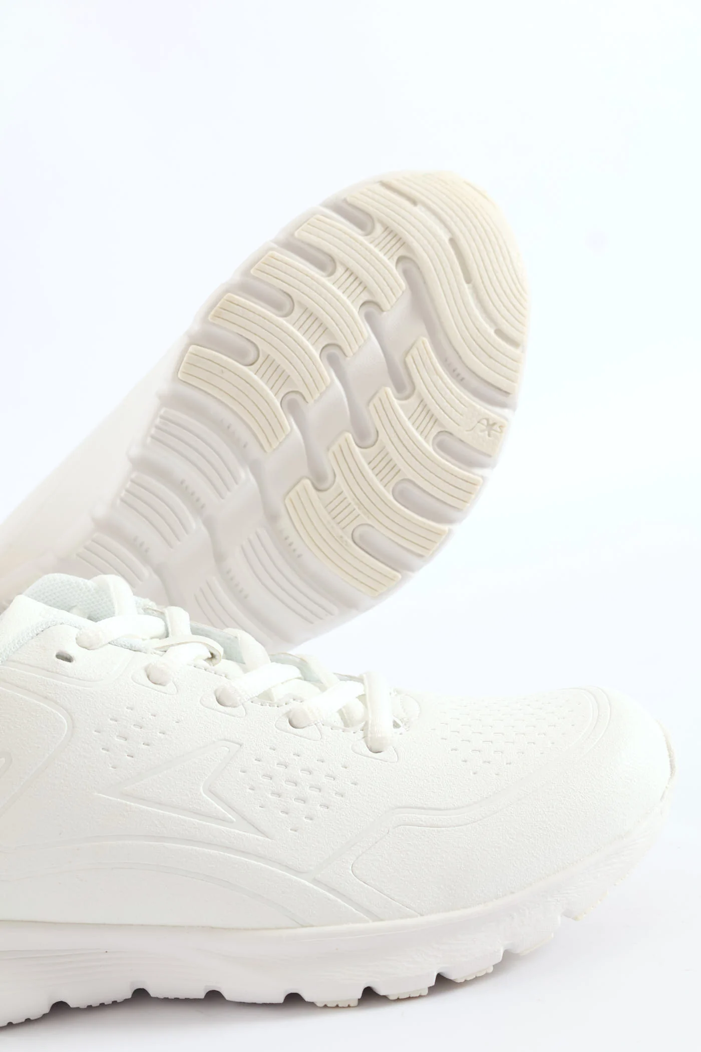 Kids Back To Shool Lace Up Trainer - White - Image 2