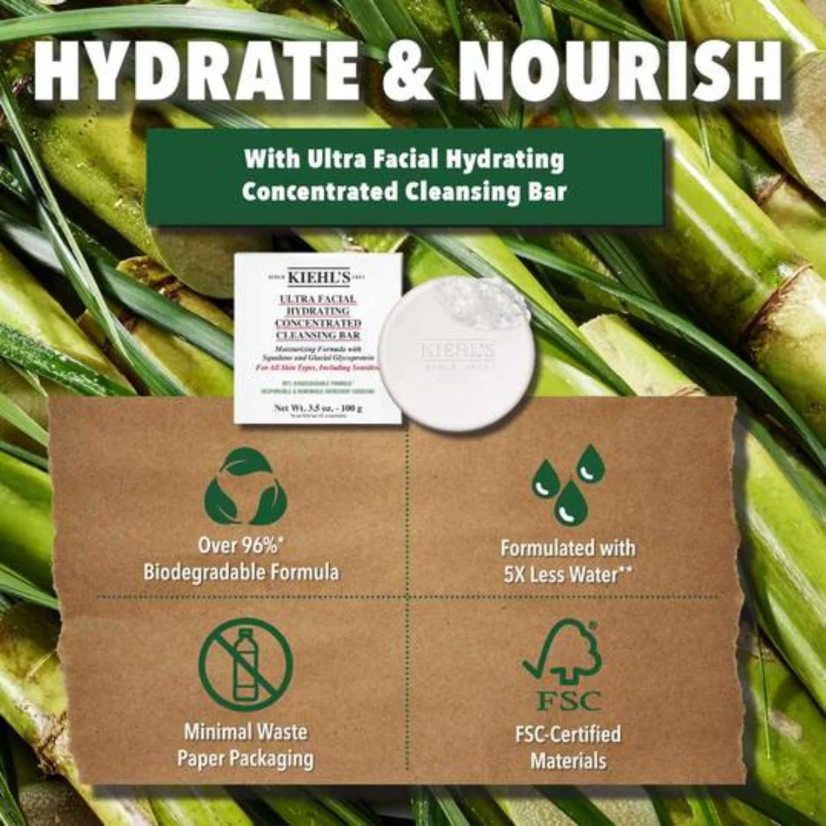 Ultra Facial Hydrating Concentrated Cleansing Bar - 100g - Image 3