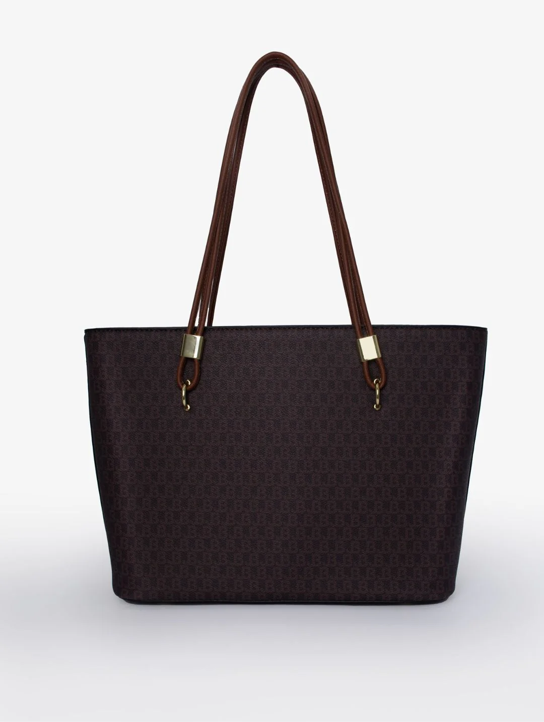 Kira Logo Shopper Bag - Brown - Image 4