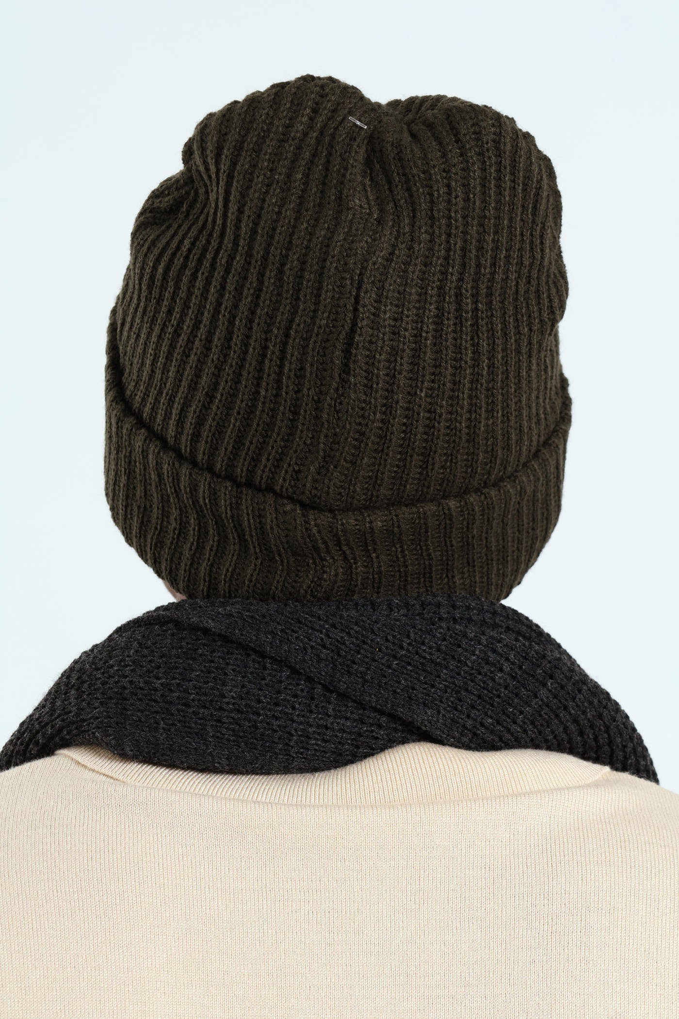 Knit Beanie - Dark Fatigue - Image 2