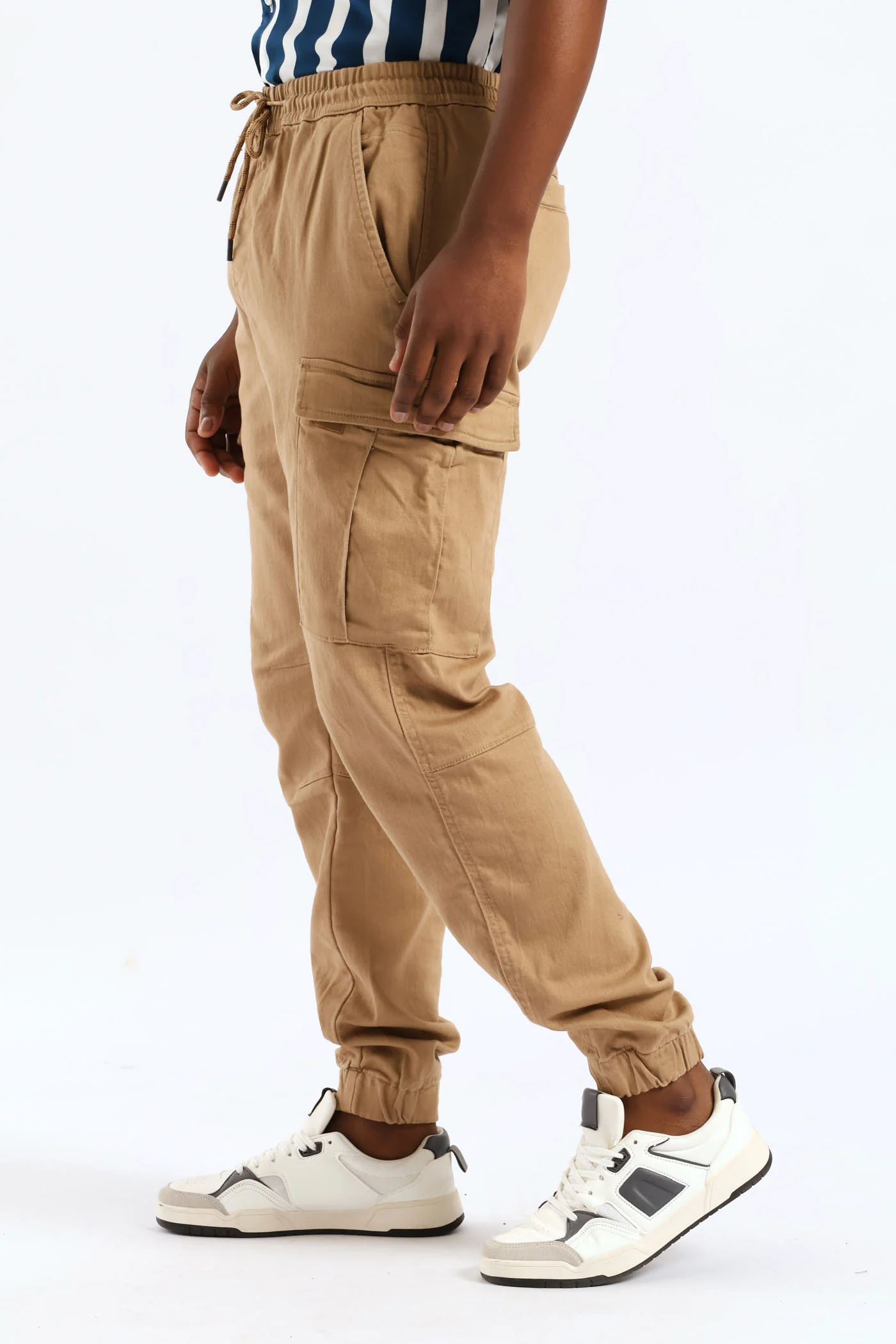 Knit Cargo Jogger - Khaki - Image 2