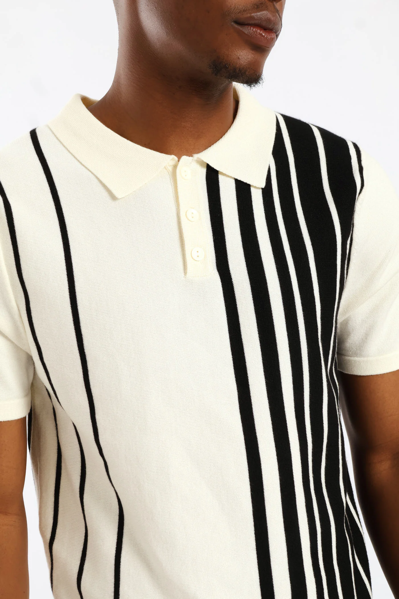 Knit Golfer - Ecru/Black - Image 2