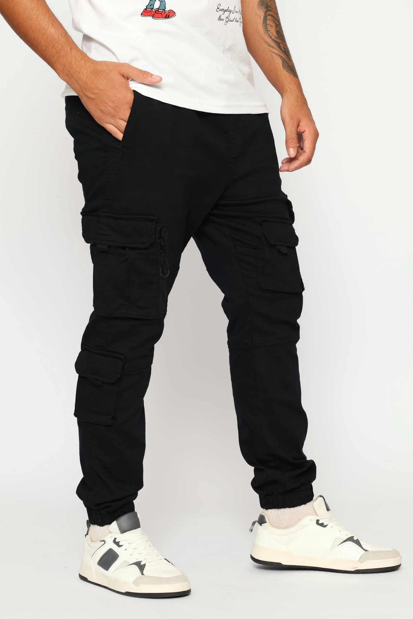 Knit Jogger - Black - Image 3