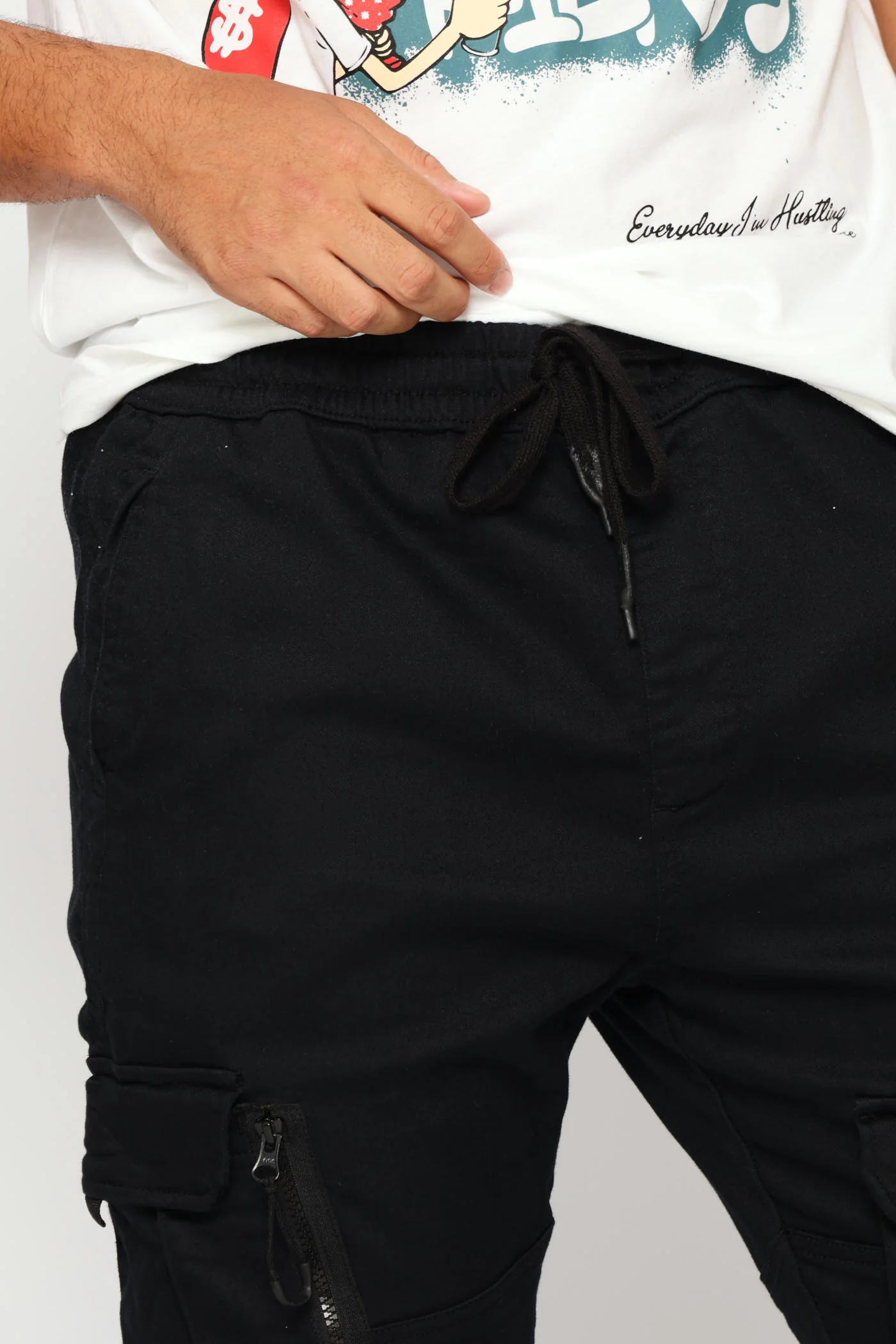 Knit Jogger - Black - Image 6