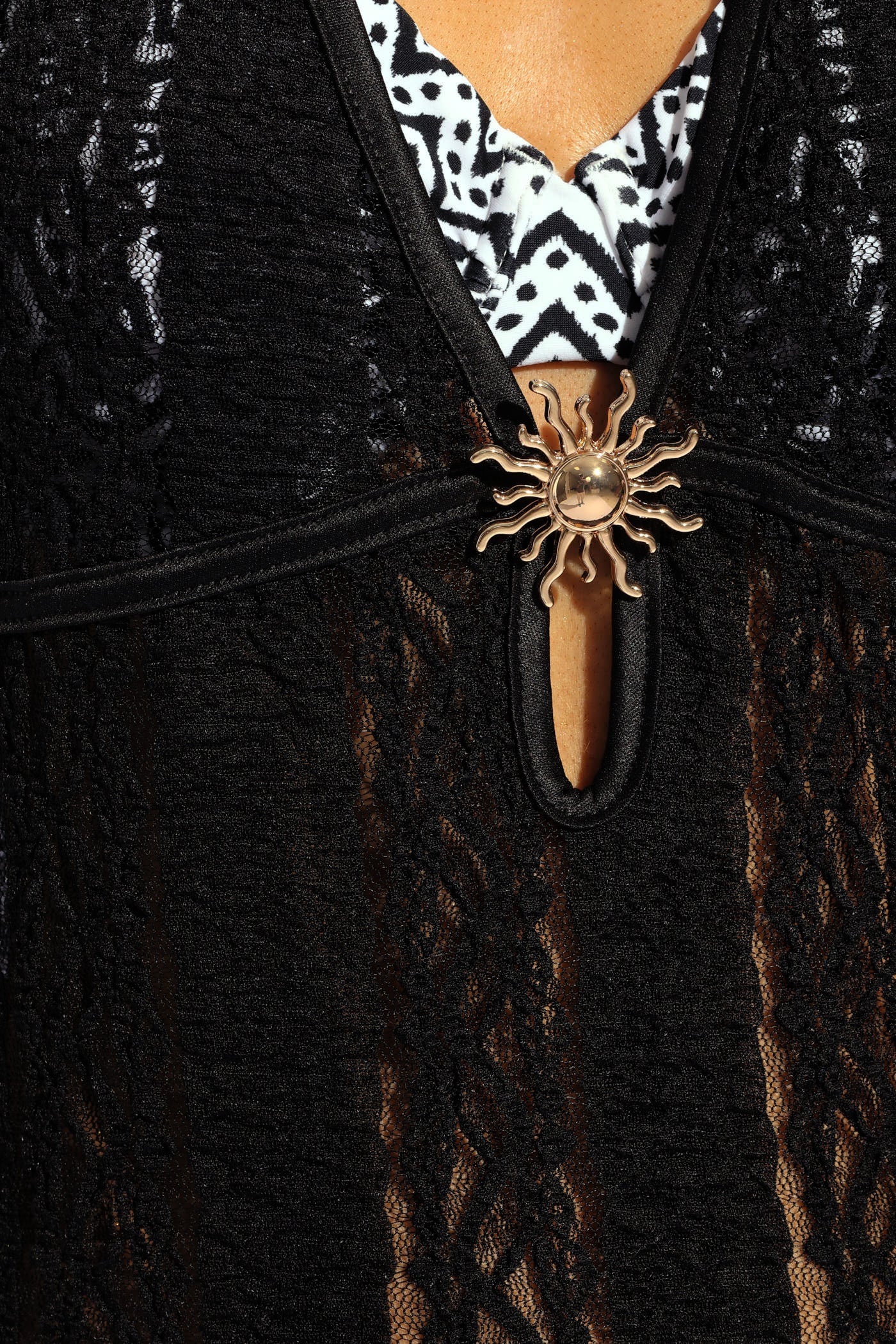 Knit Maxi Halter Coverup - Black - Image 5