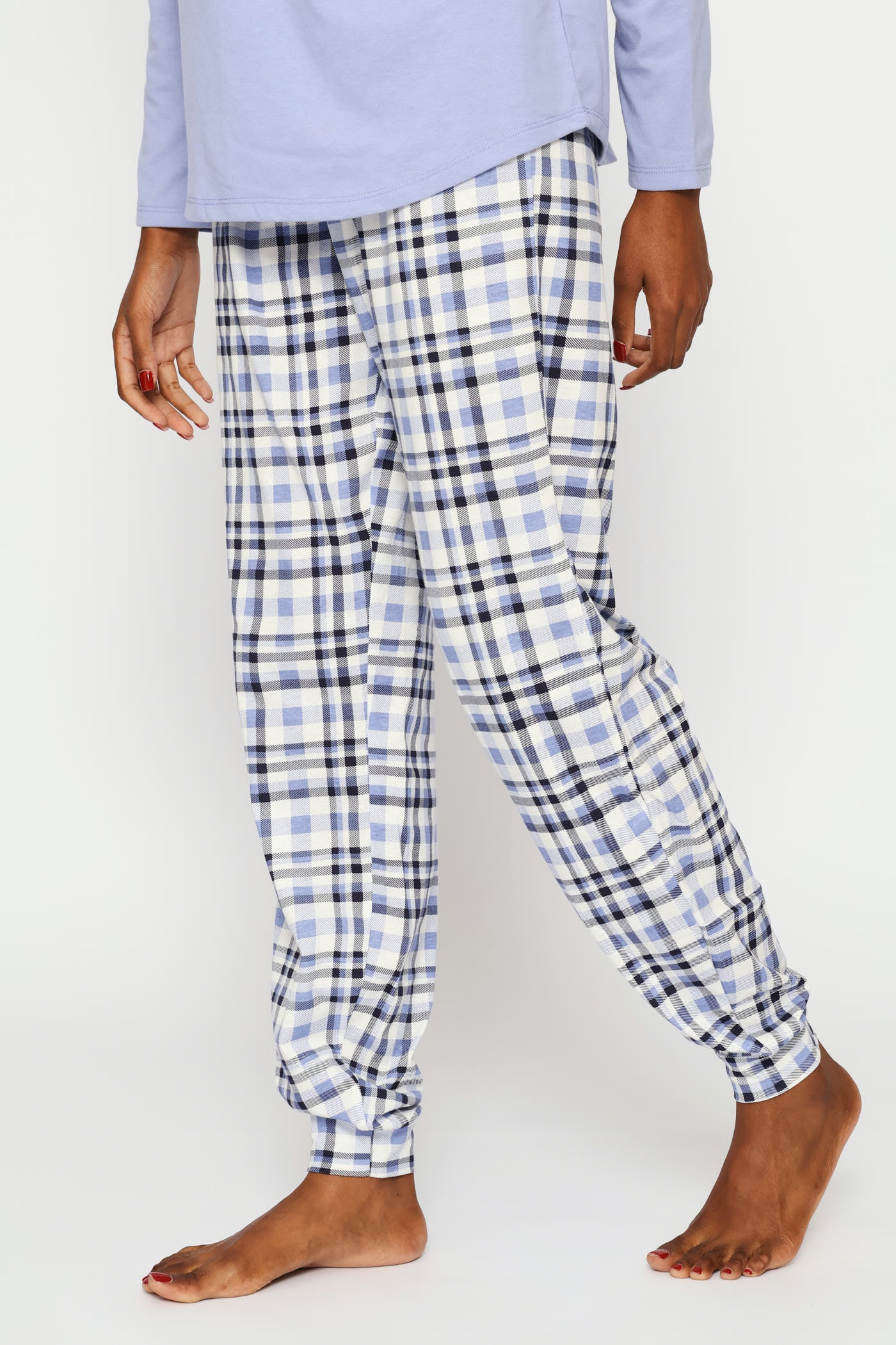 Knit Print Jogger - Purple - Image 2