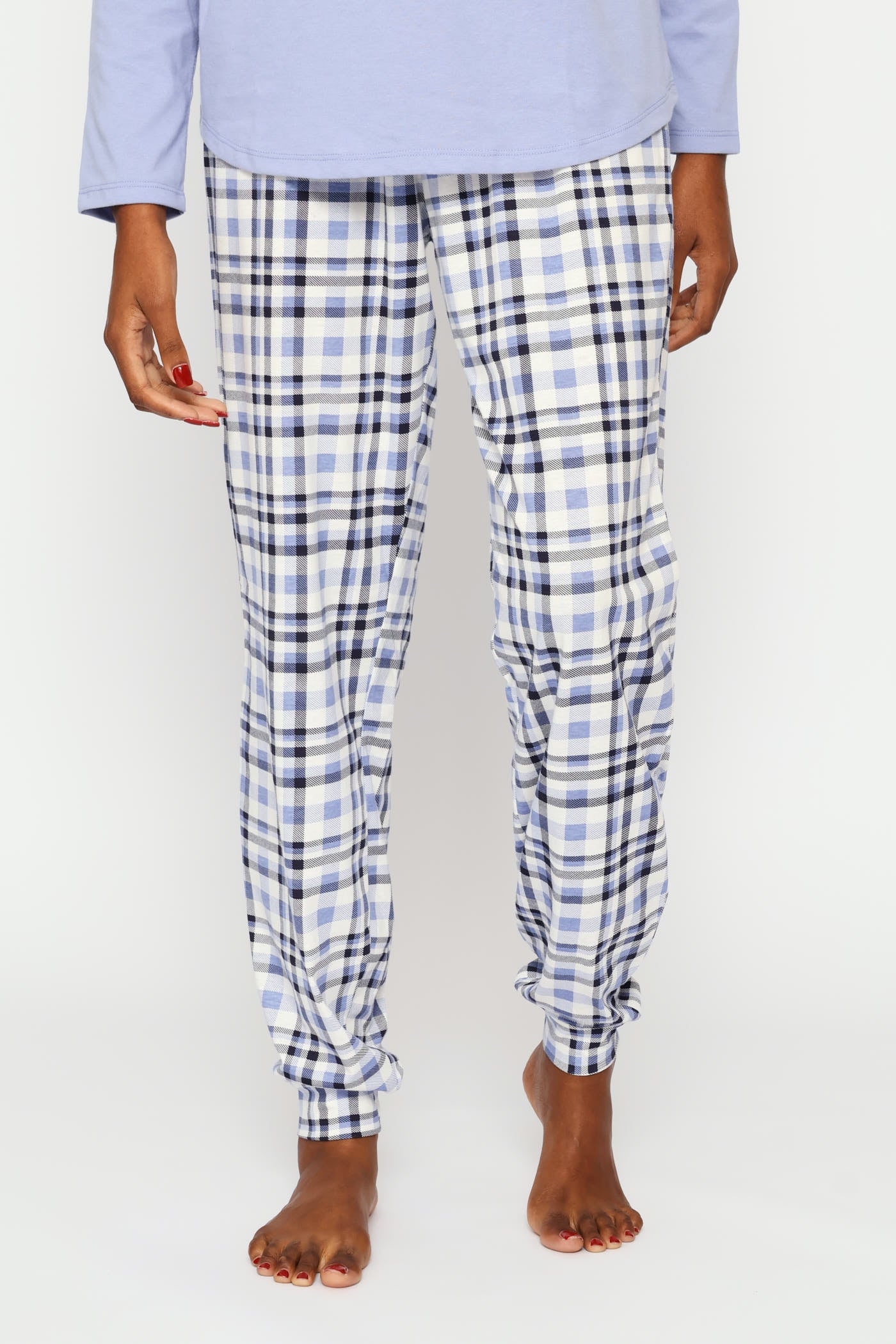 Knit Print Jogger - Purple - Image 3