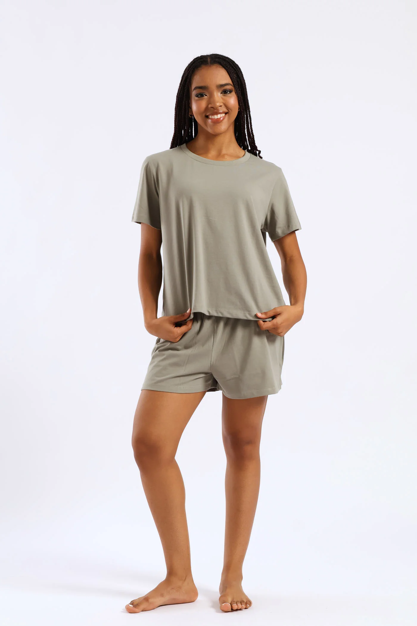 Knit Short Sleep Set - Fatigue - Image 3
