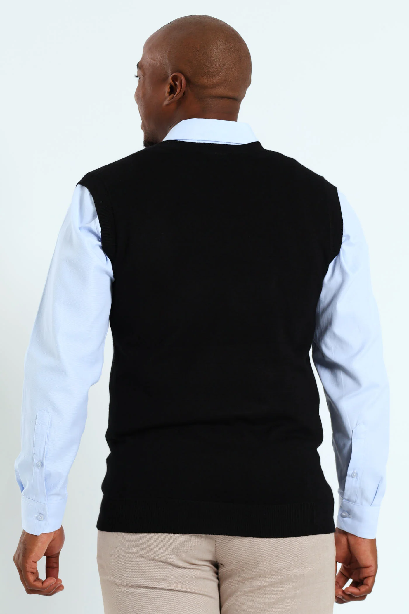 Knit Vest - Black - Image 3