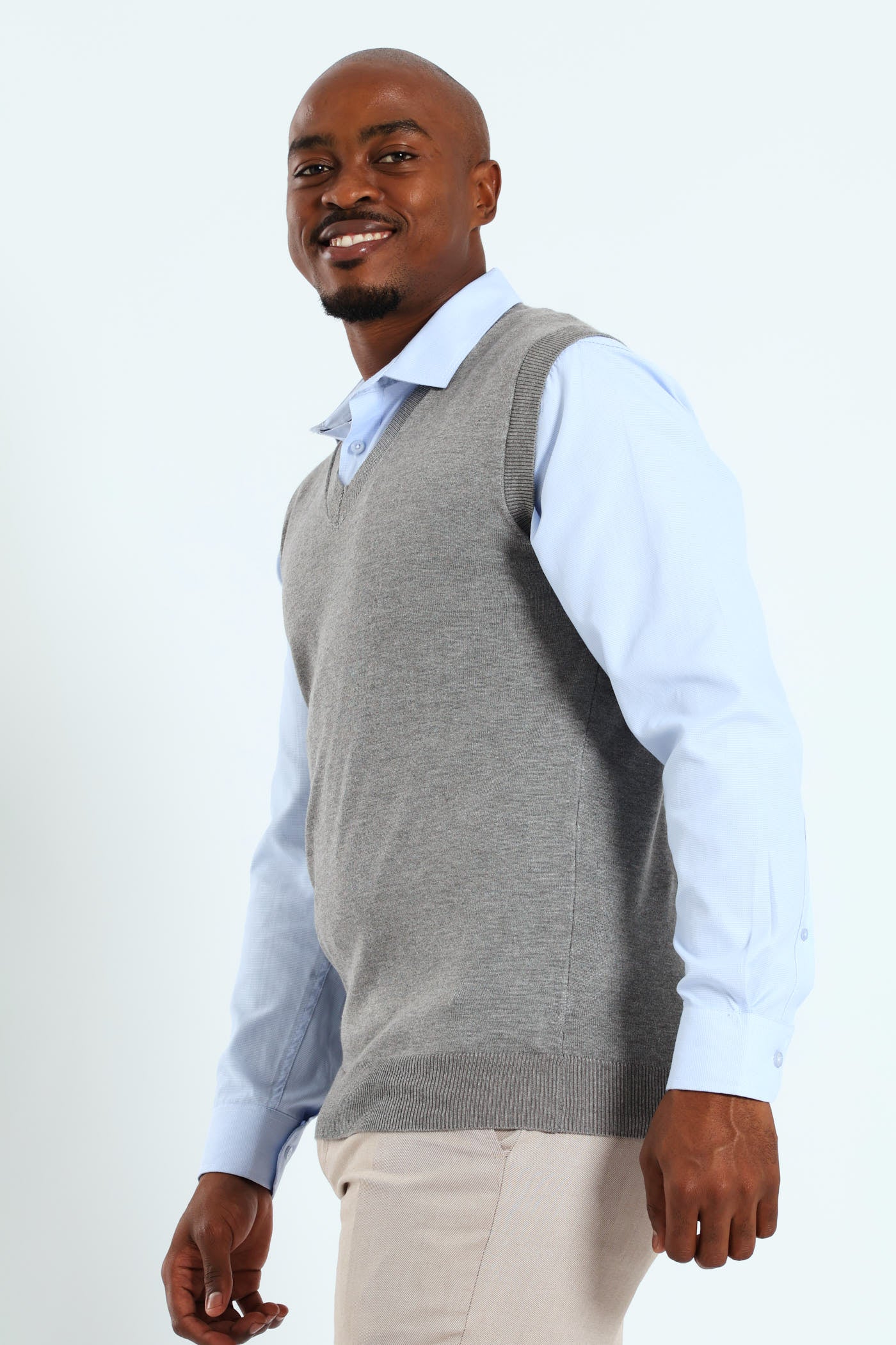 Knit Vest - Grey - Image 2