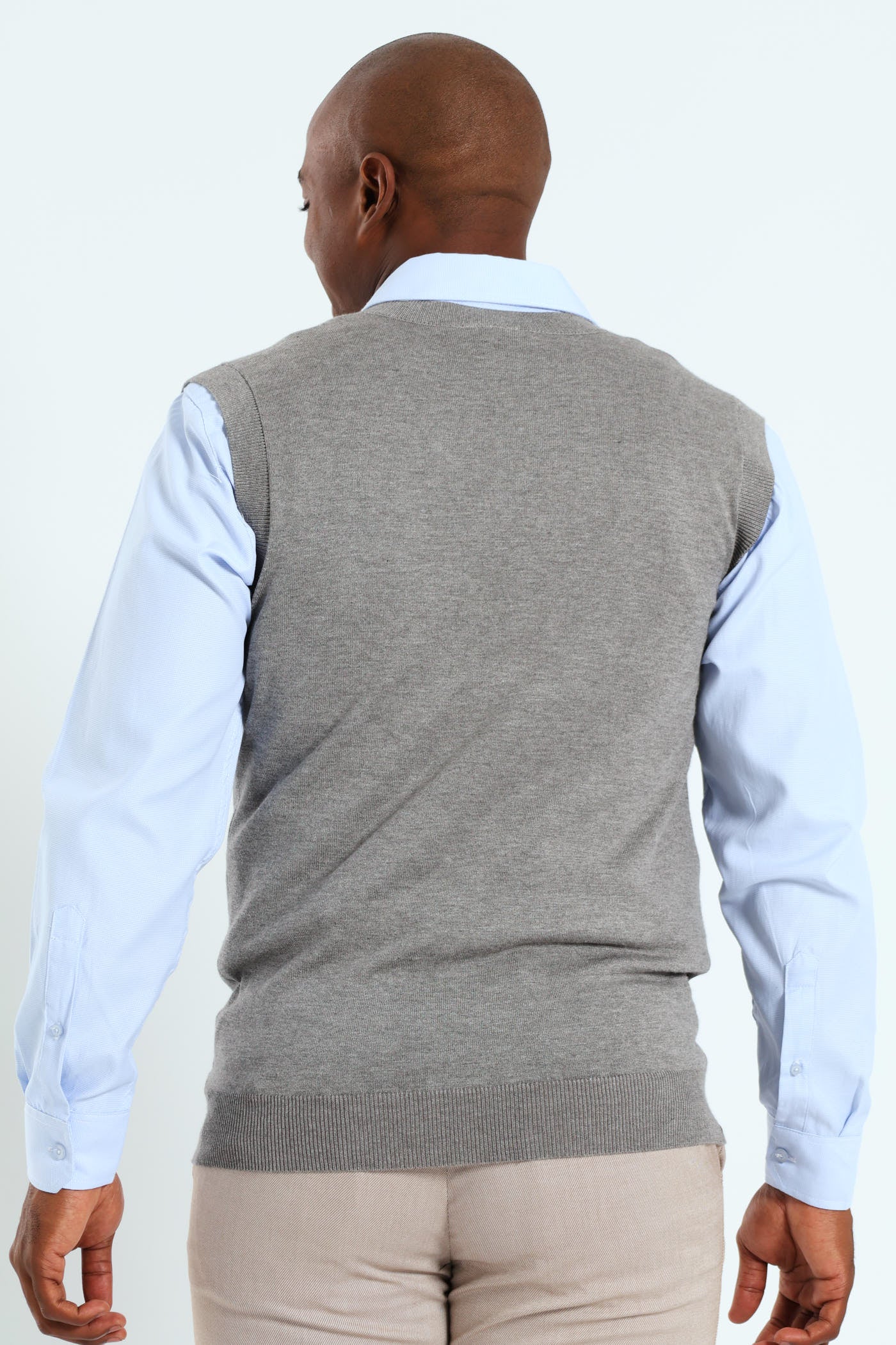 Knit Vest - Grey - Image 3