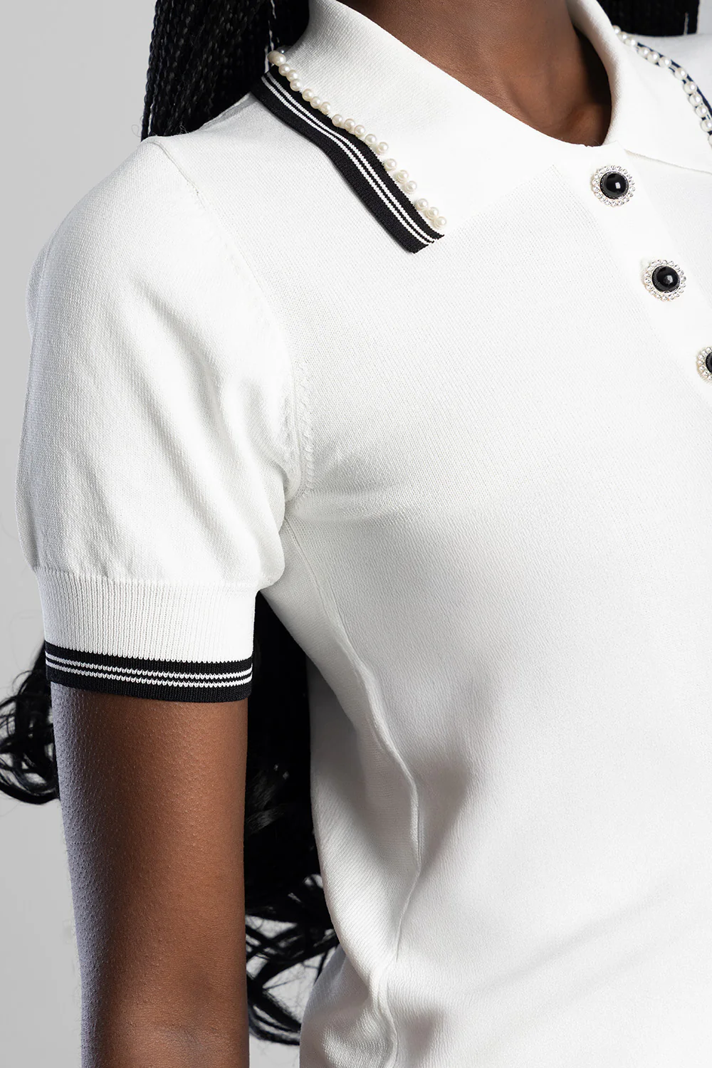 Knitted Golfer - Off White - Image 3