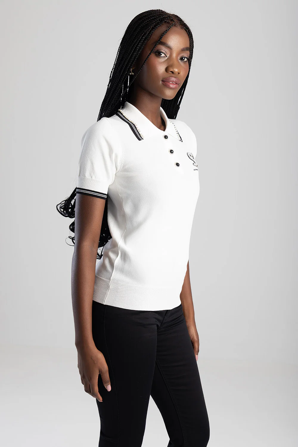 Knitted Golfer - Off White - Image 6