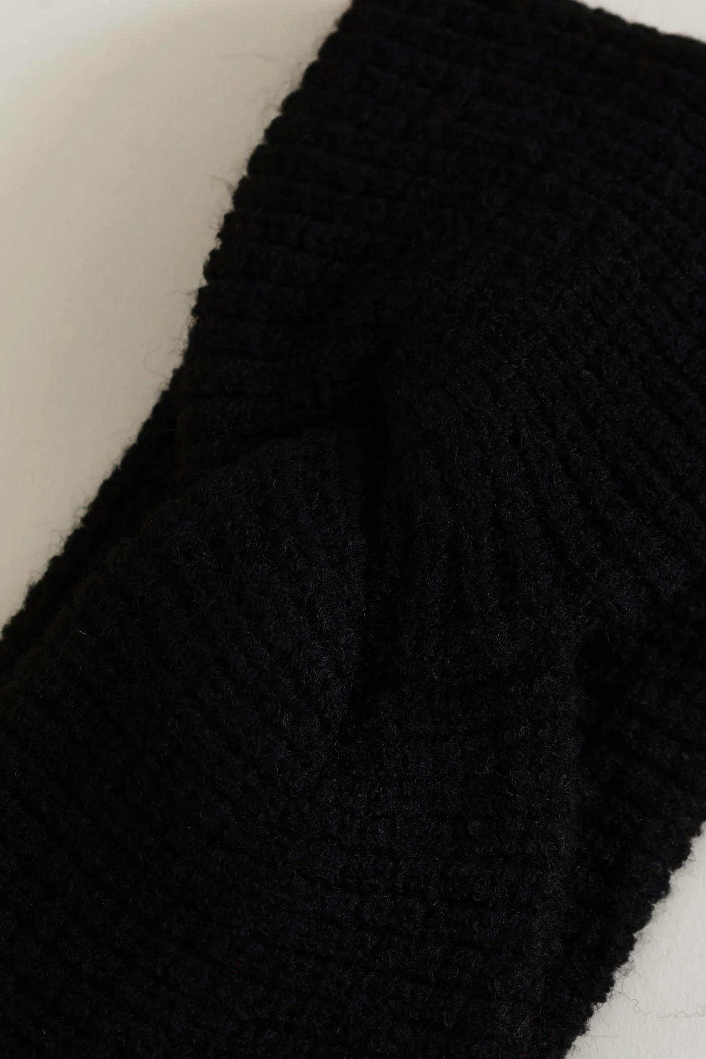 Knitted Twist Headband - Black - Image 2