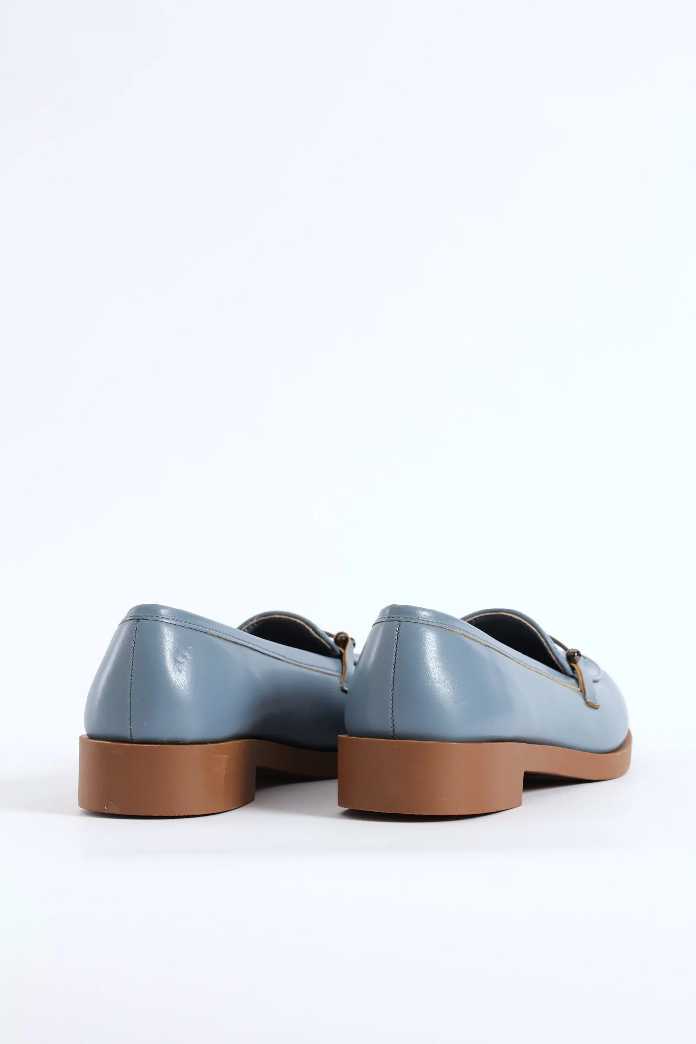 Knot Metal Trim Loafer - Duck Egg - Image 5