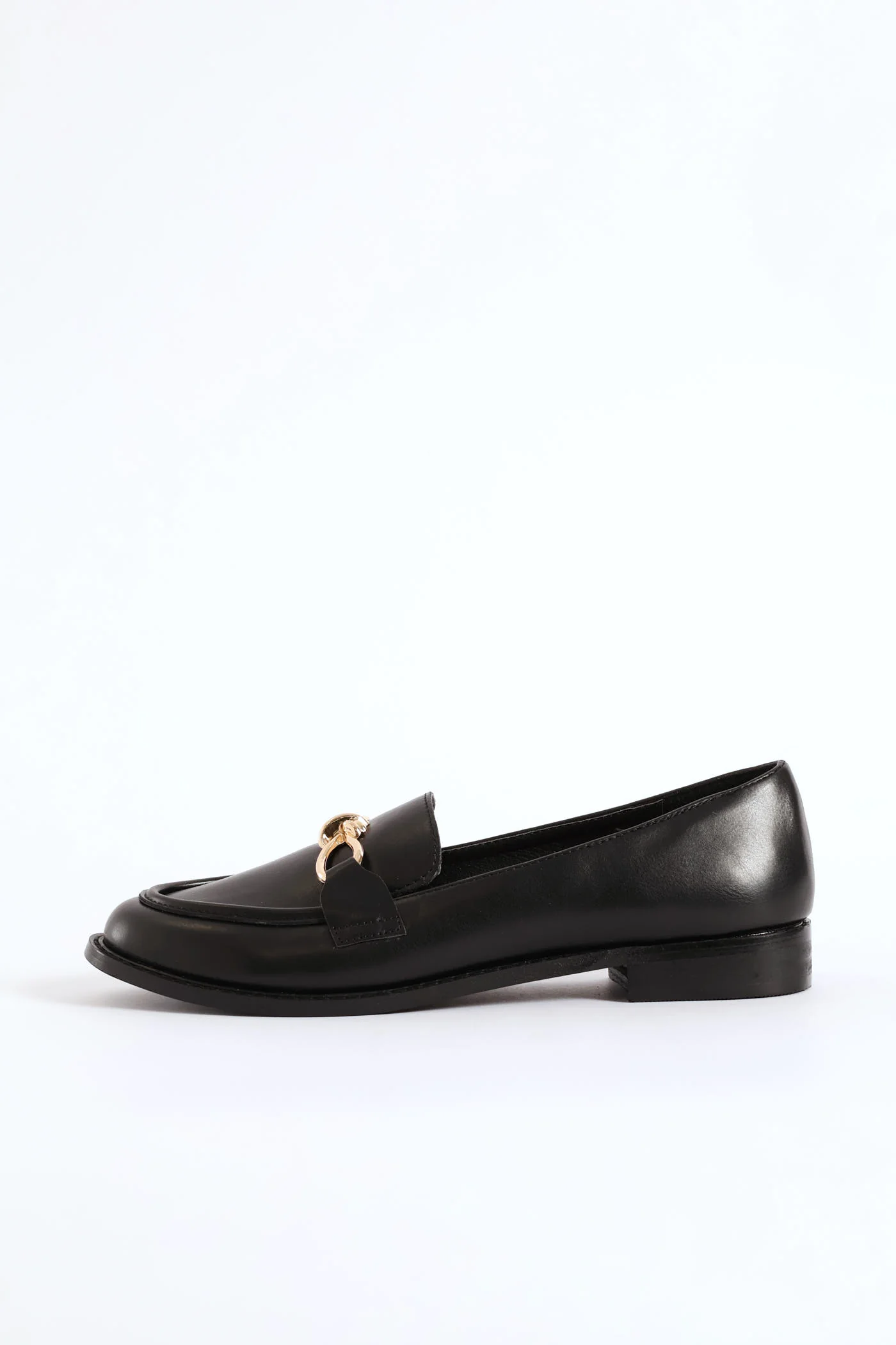 Knotted Metal Trim Loafer - Black - Image 5