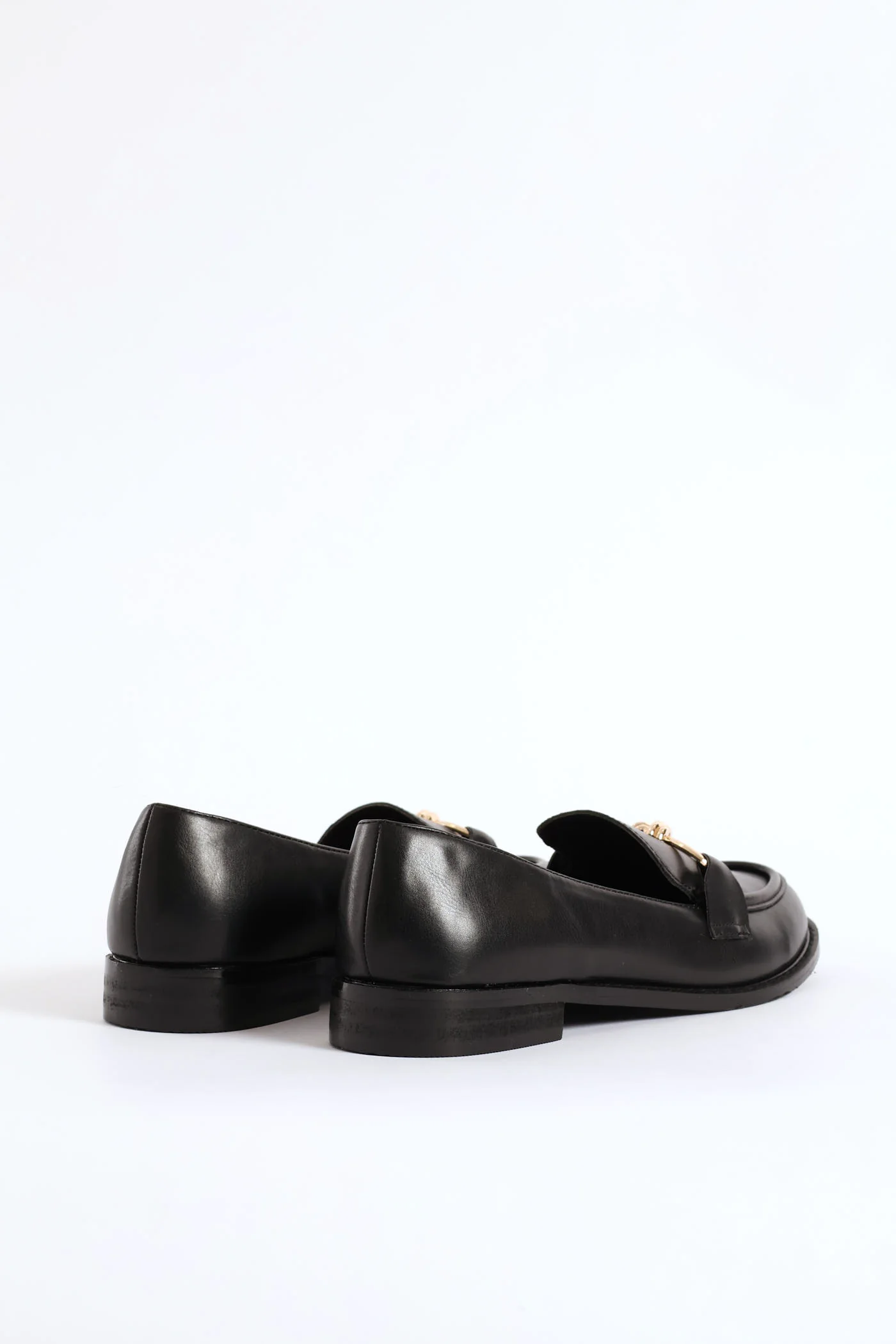 Knotted Metal Trim Loafer - Black - Image 6