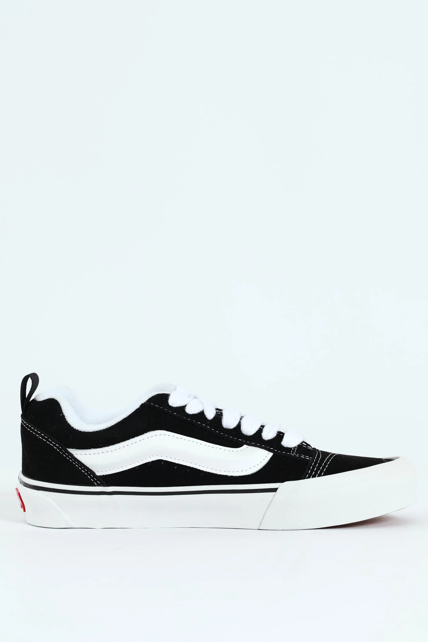 Knu Skool Chunky Lace Up Sneaker - Black/White - Image 2