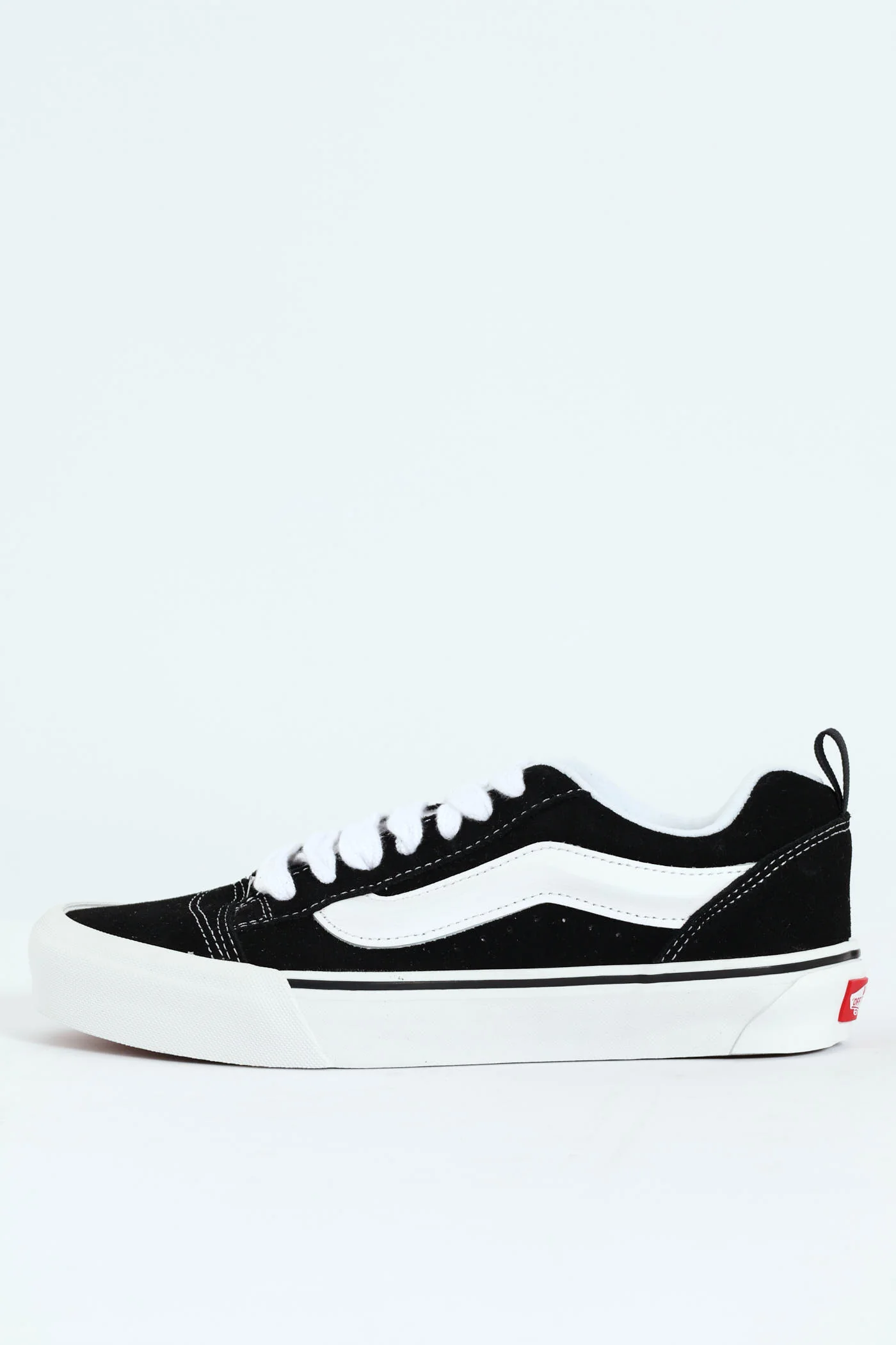 Knu Skool Chunky Lace Up Sneaker - Black/White - Image 3