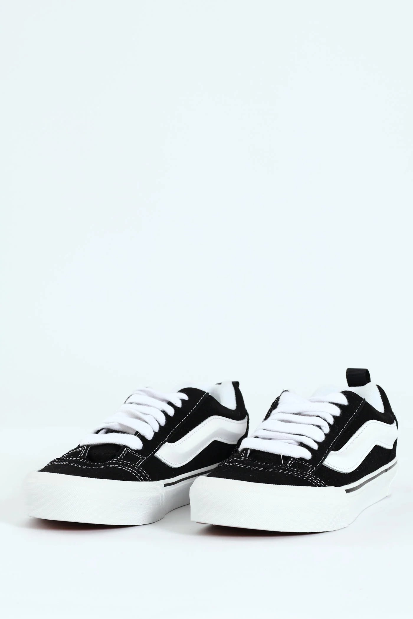 Knu Skool Chunky Lace Up Sneaker - Black/White - Image 4