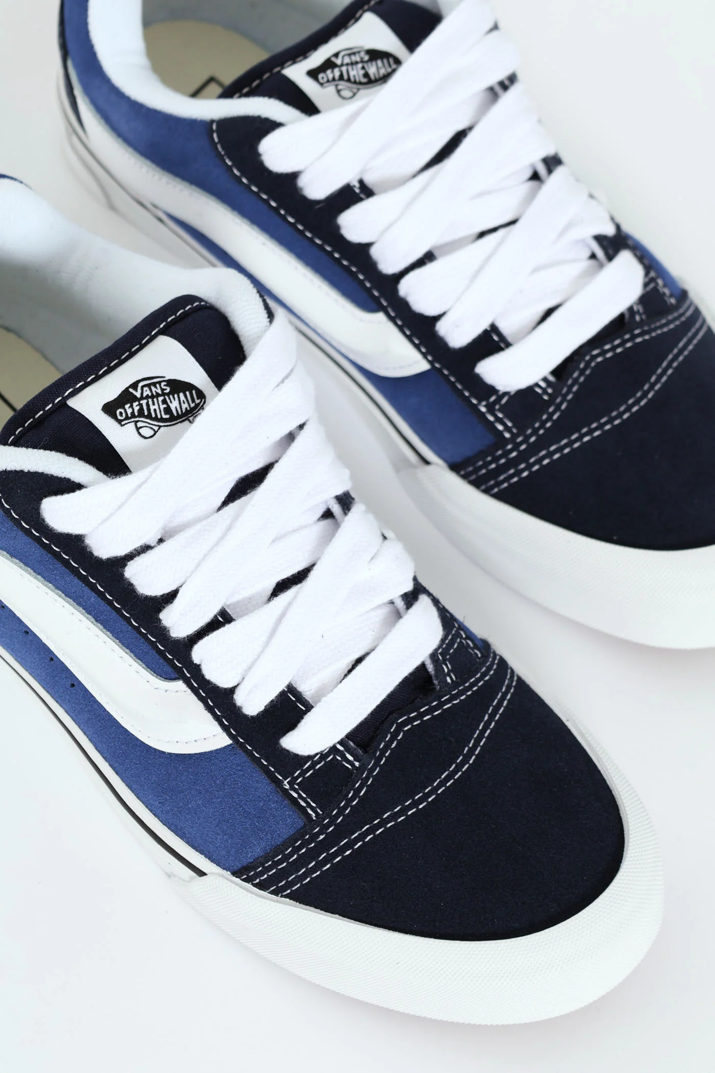 Knu Skool Chunky Lace Up Sneaker - Navy/White - Image 2