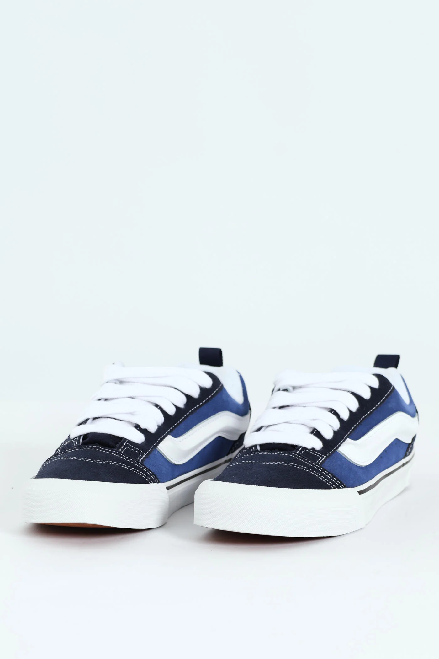 Knu Skool Chunky Lace Up Sneaker - Navy/White - Image 7