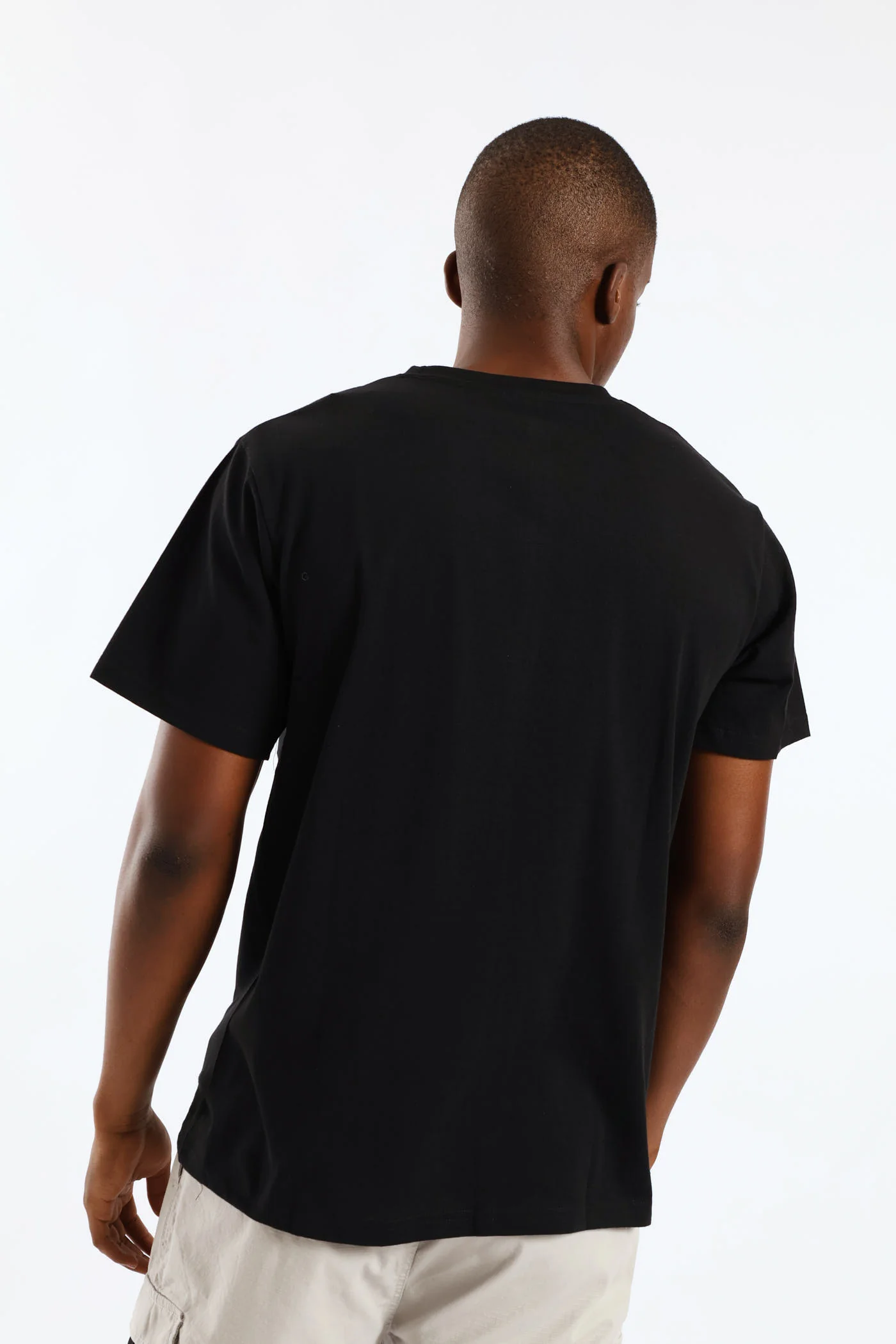 La Basic Print Tee - Black - Image 5